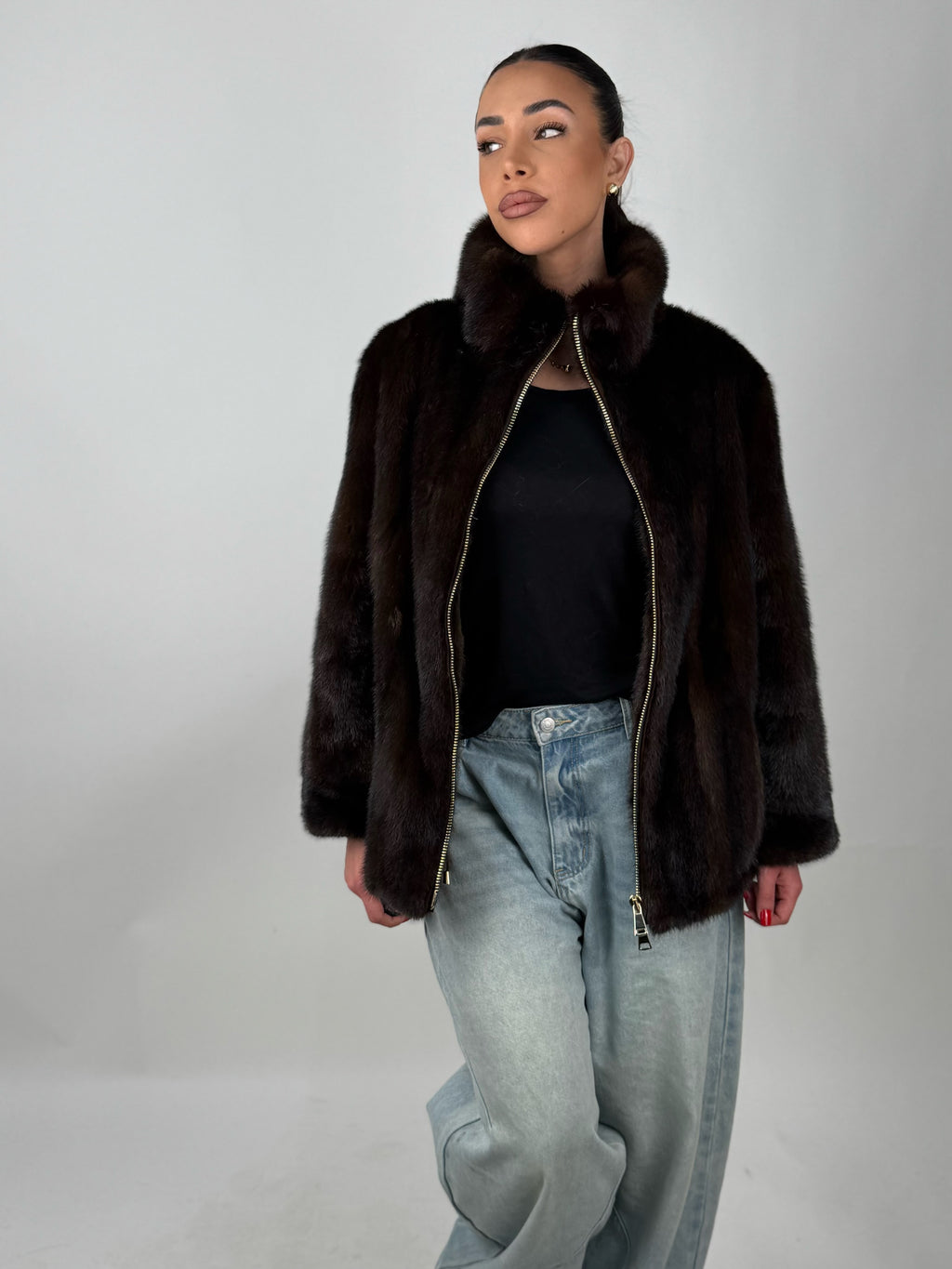 Mink Bomber Jacket