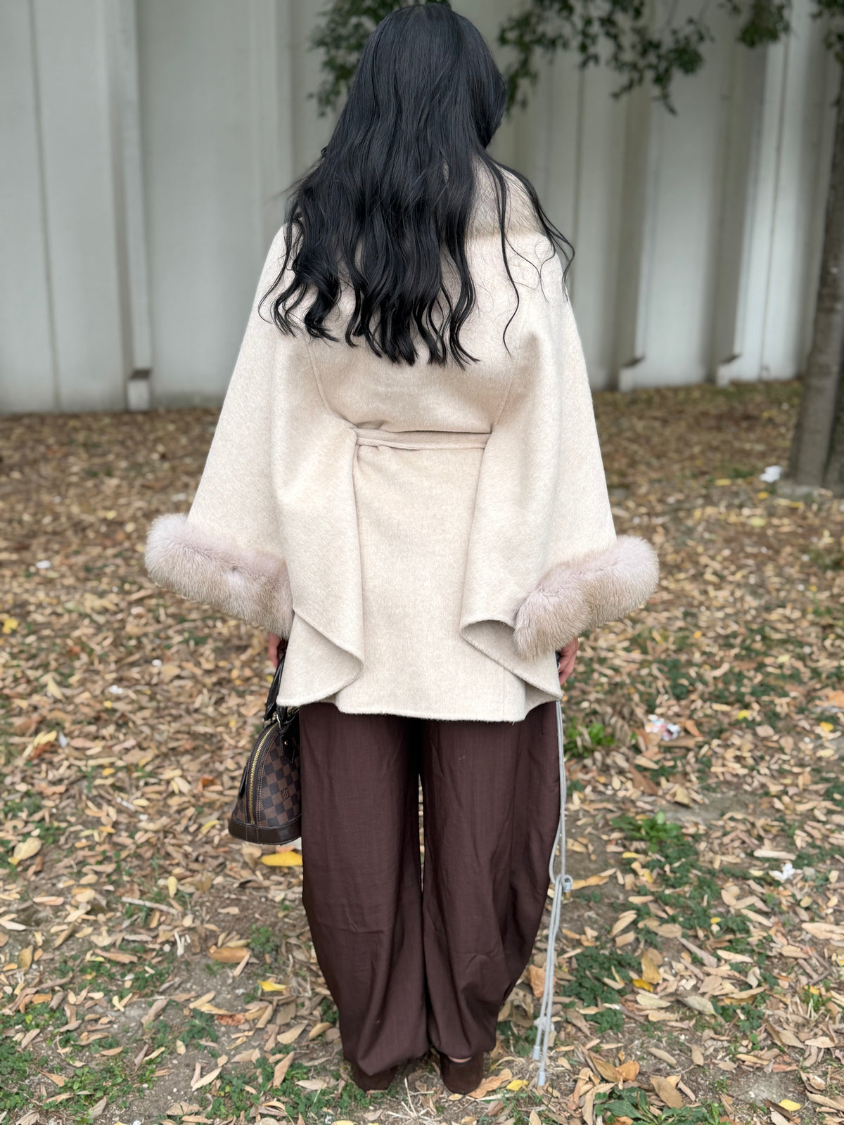 Mantella in cashmere e volpe