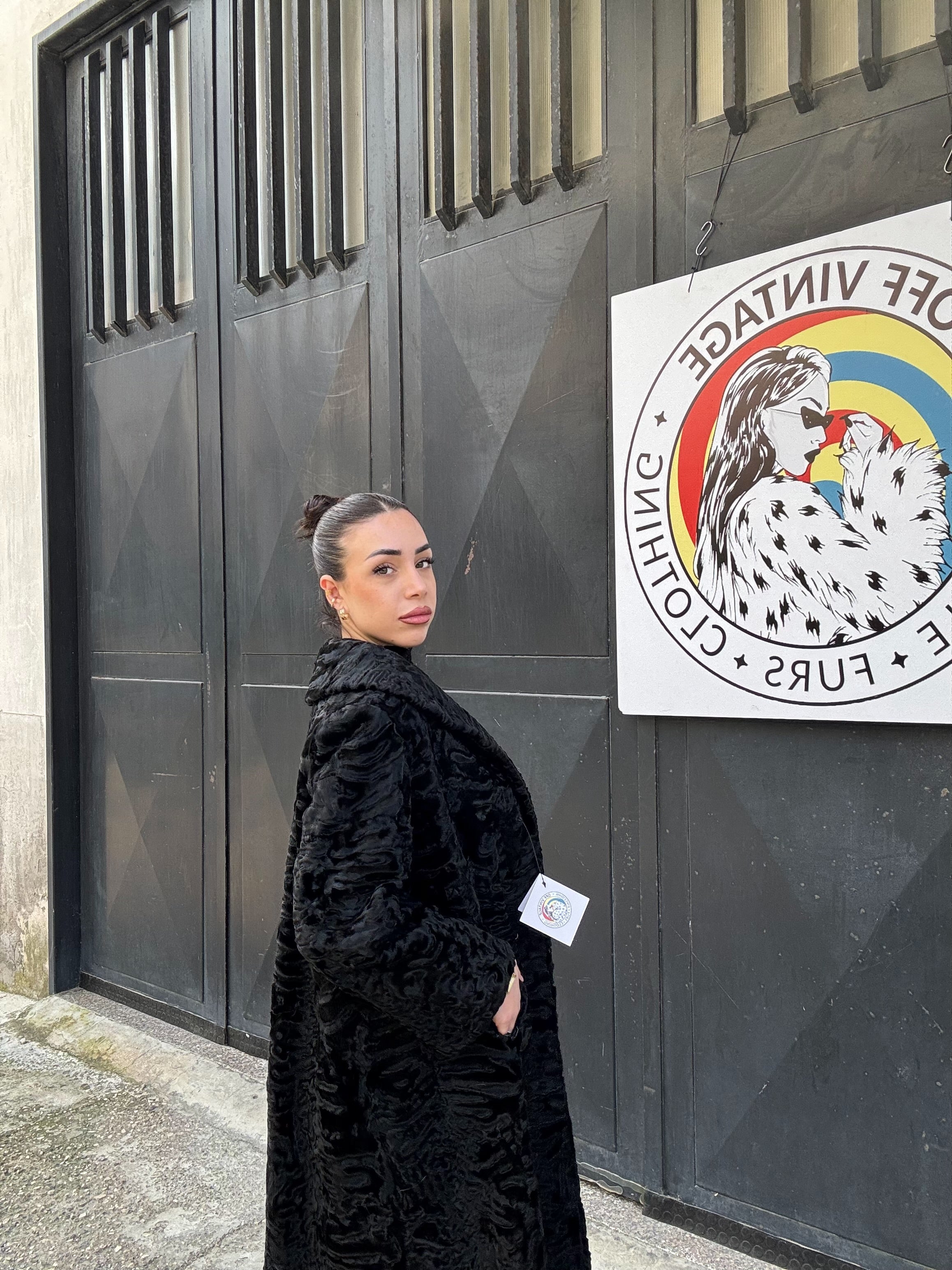 Cappotto in astrakan