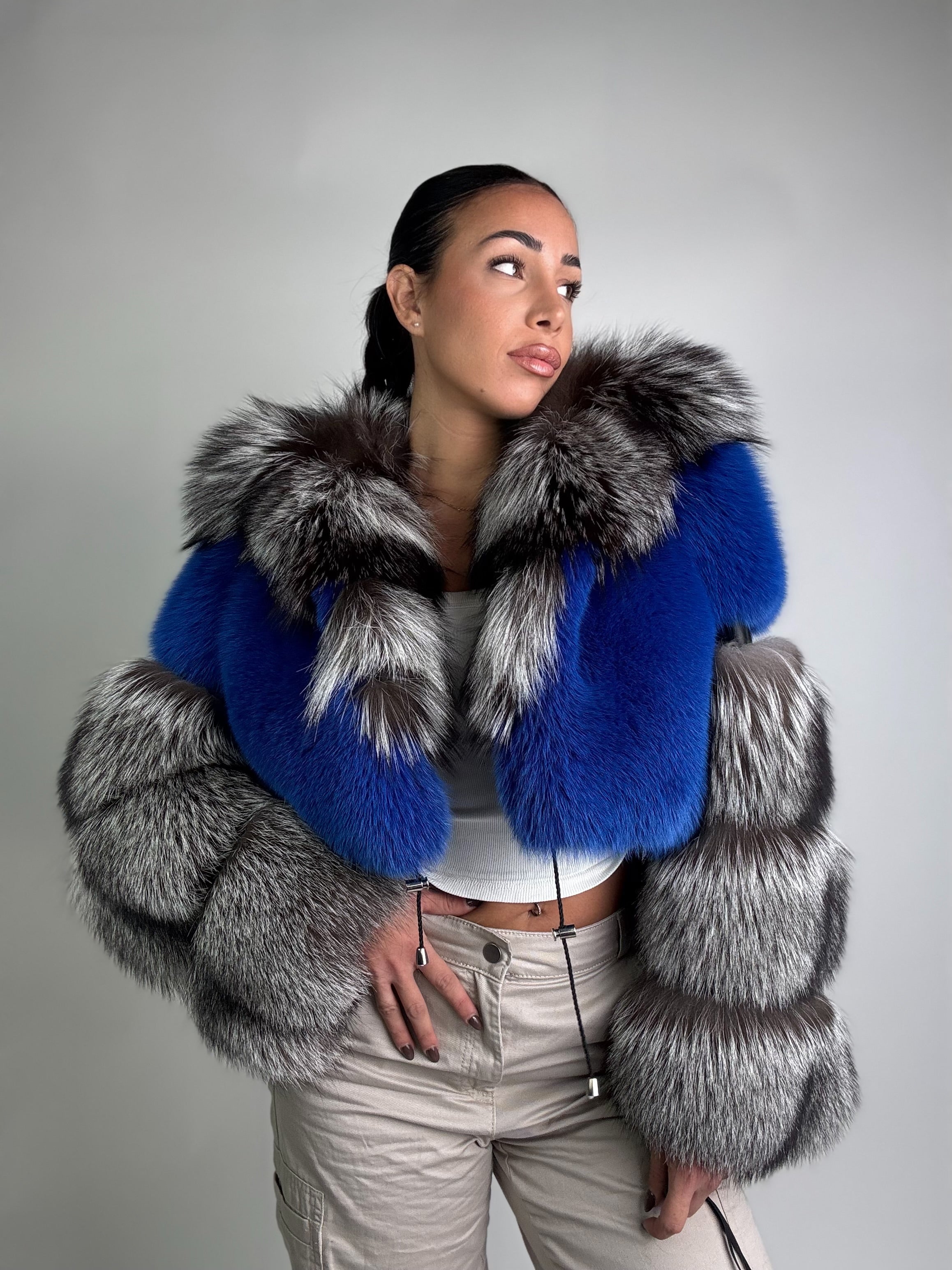 Bomber in volpe argentata Daisy