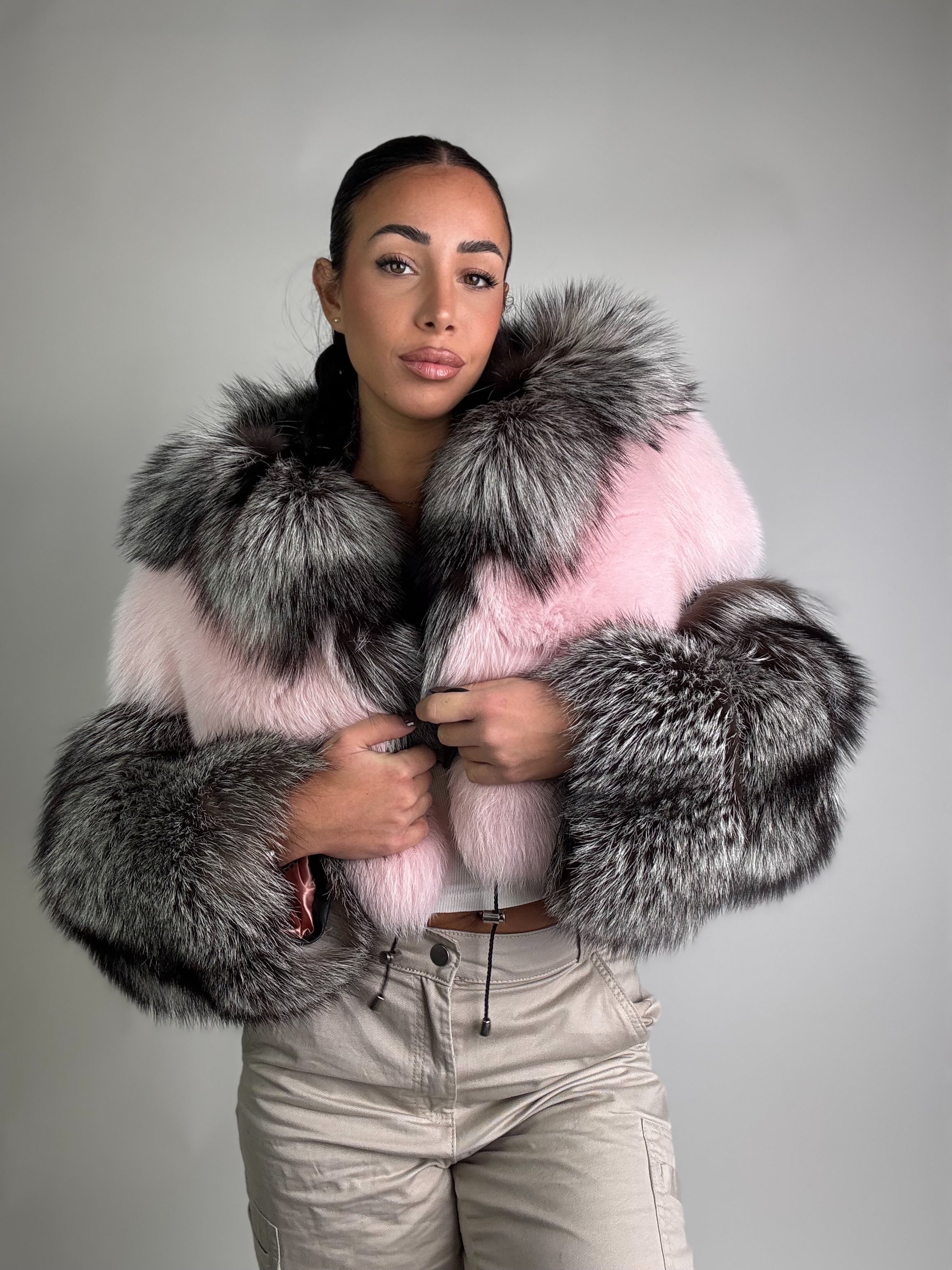 Bomber in volpe argentata Daisy