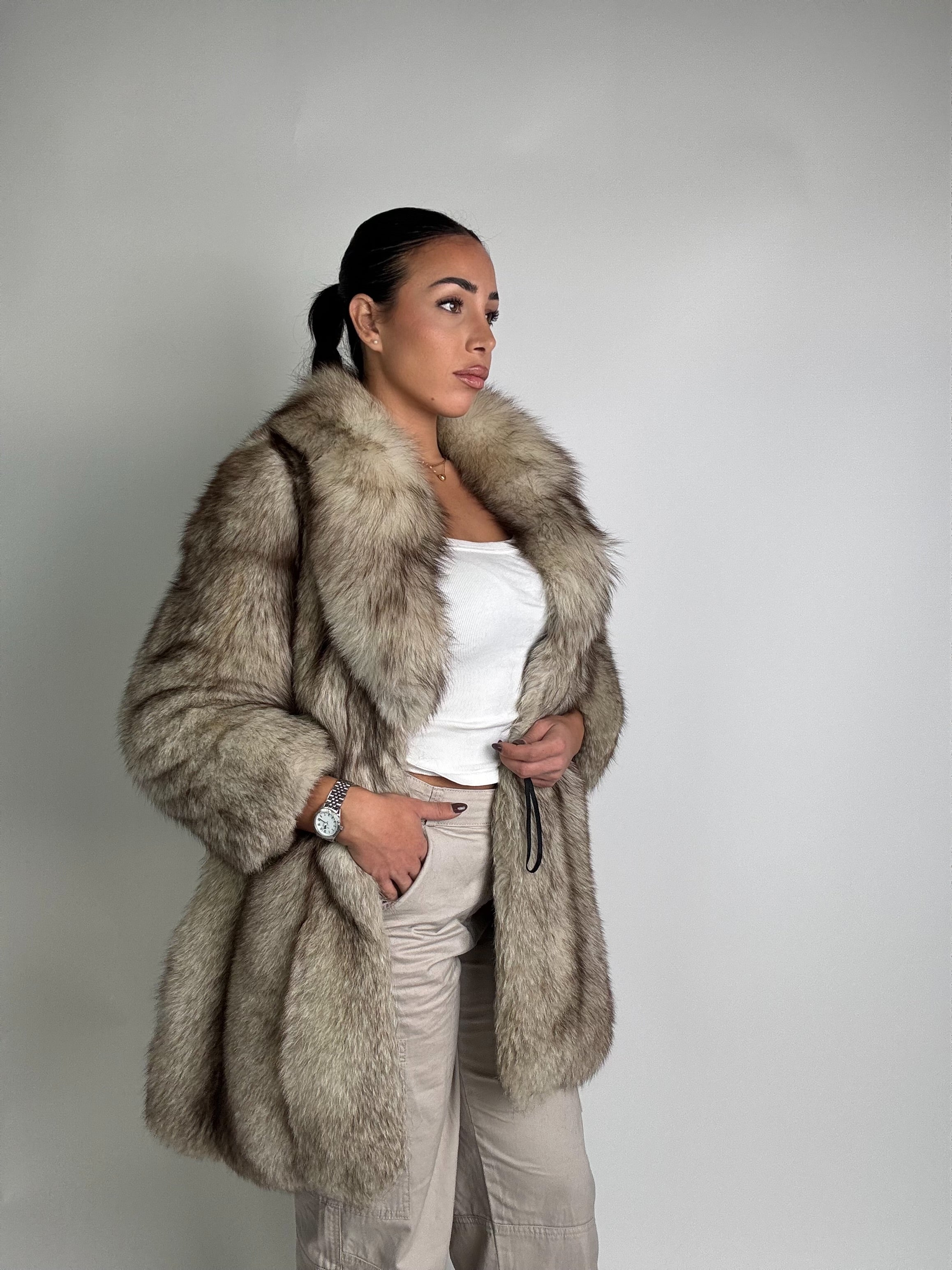 Giacca in volpe della groenladia N990