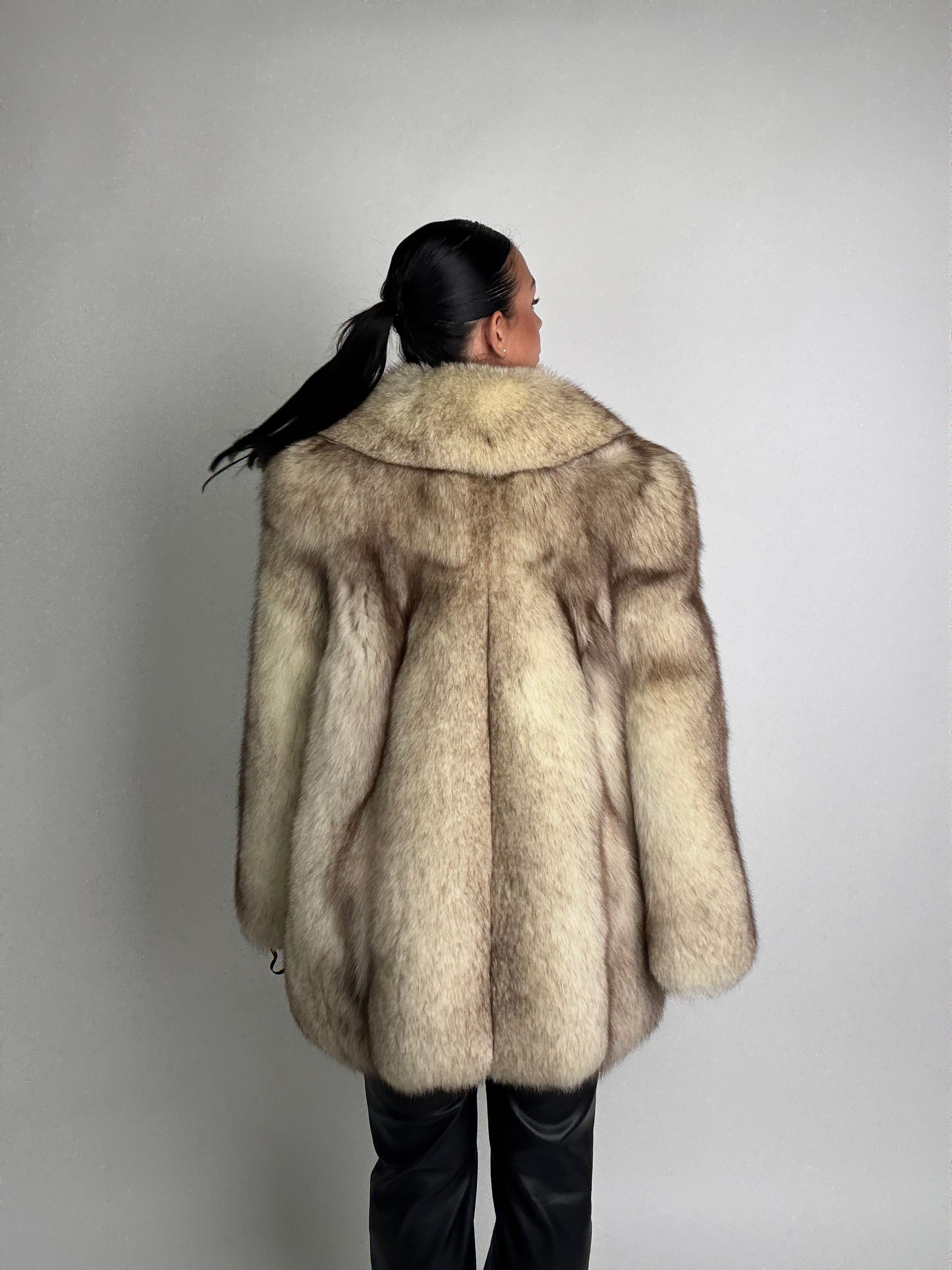 Giacca in volpe della groenlandia N993