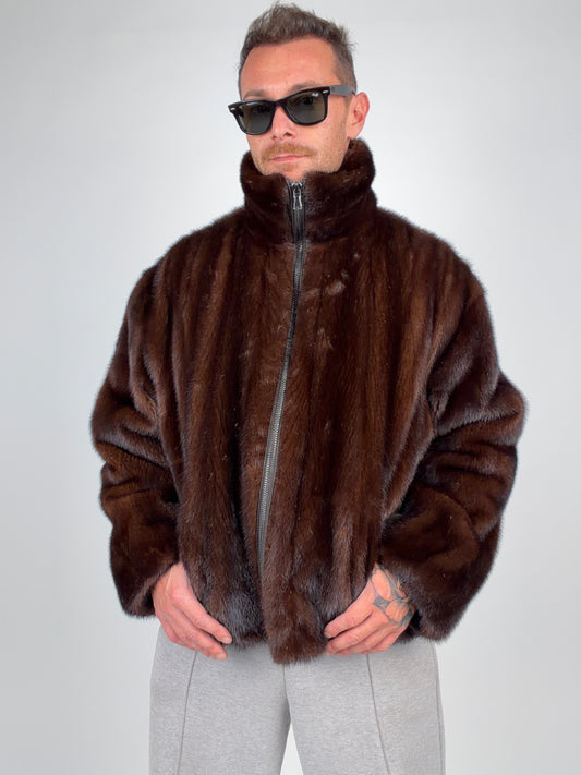 Mink Bomber Jacket