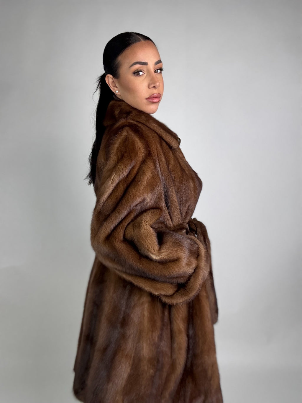 Cappotto in visone N444