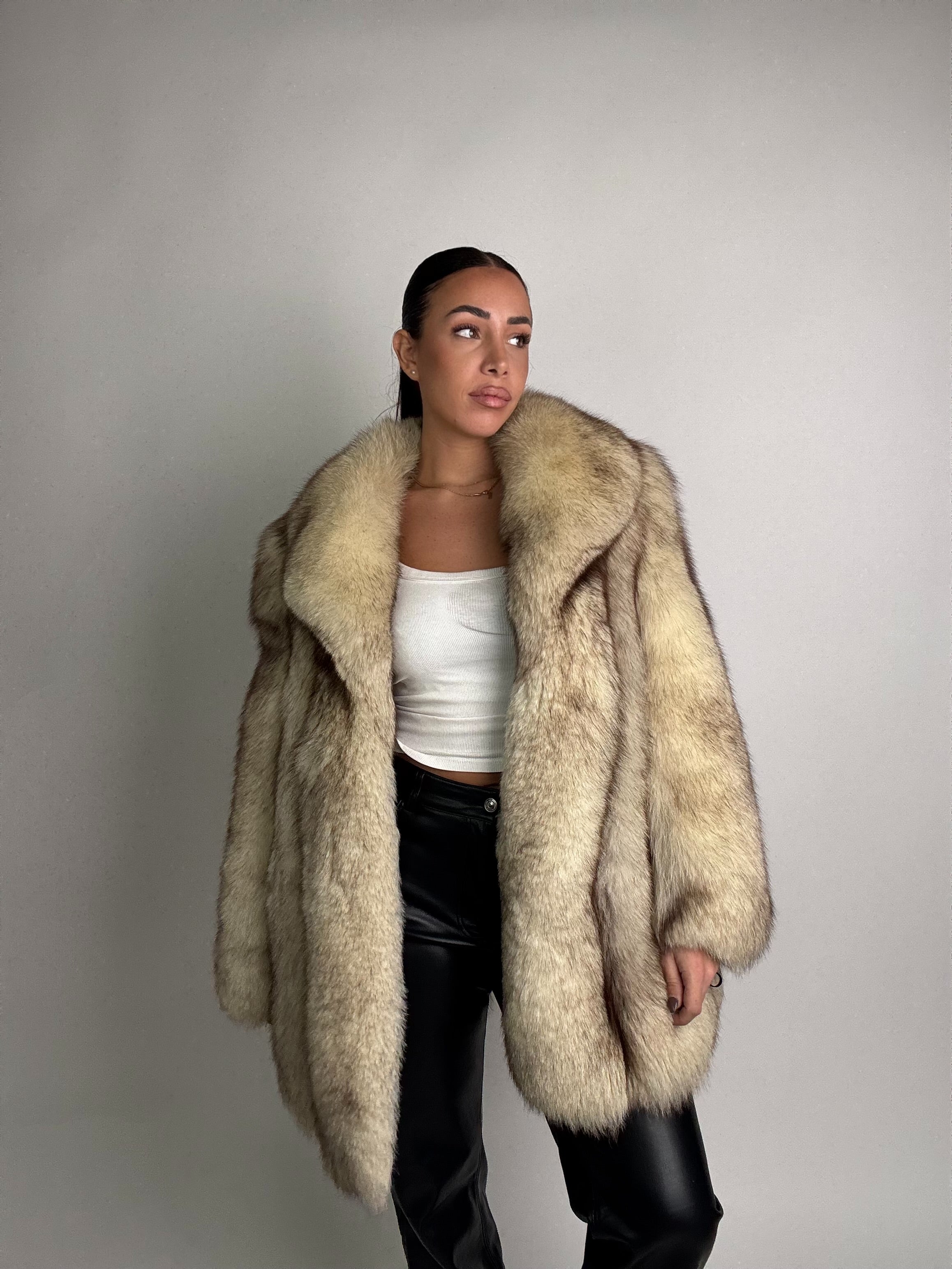 Giacca in volpe della groenlandia N993