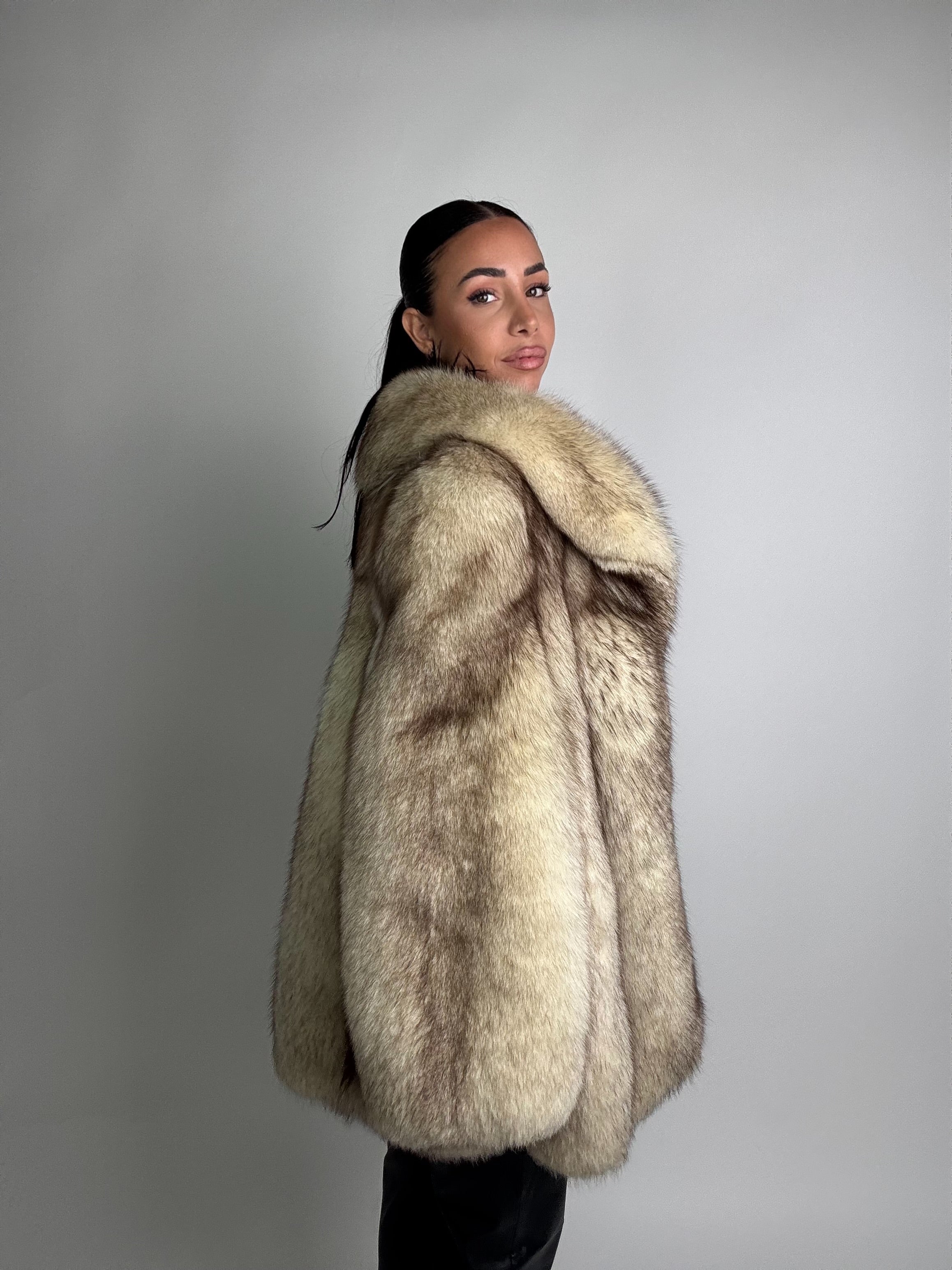 Giacca in volpe della groenlandia N993