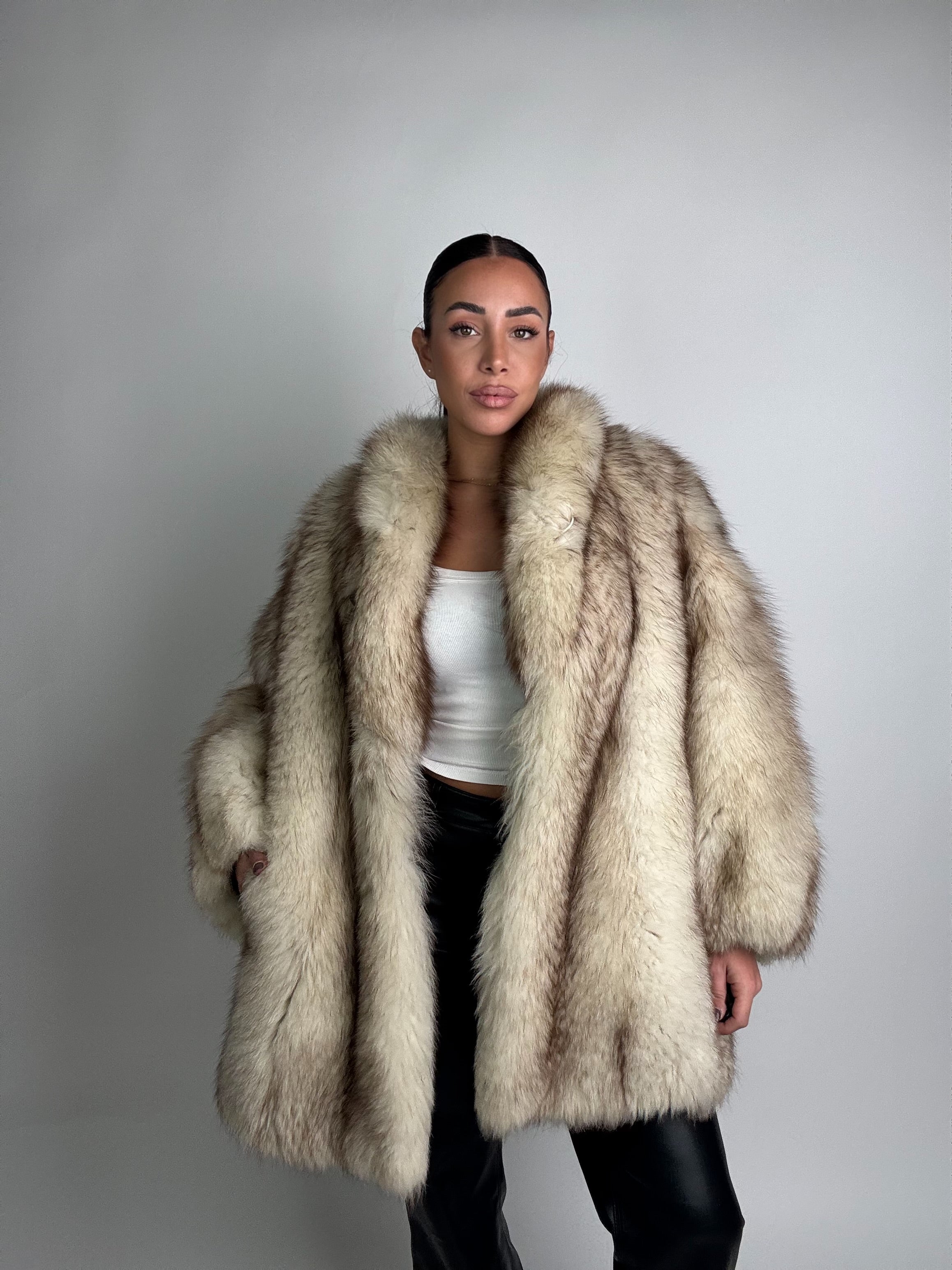 Giacca in volpe della groenlandia N994