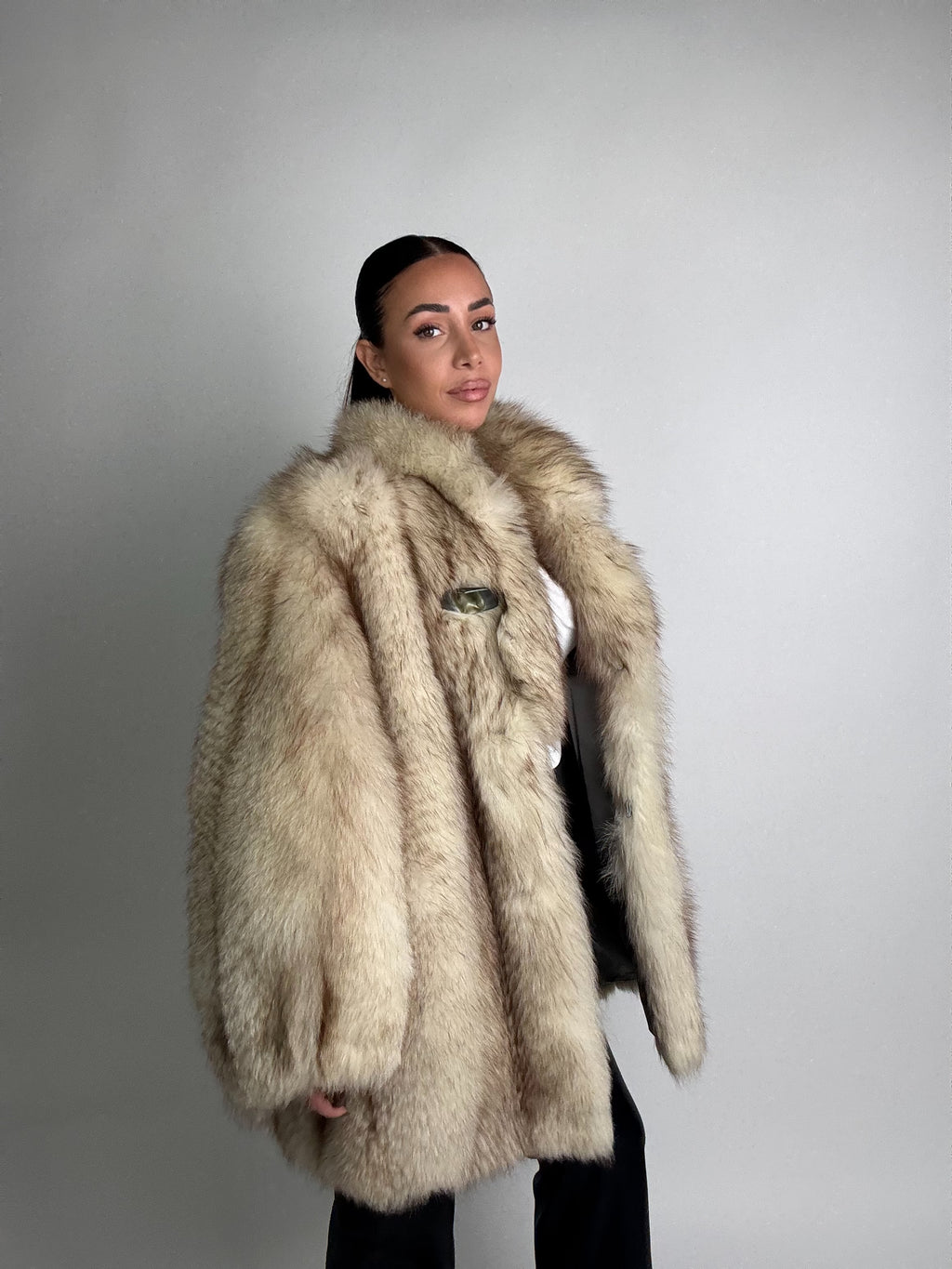 Giacca in volpe della groenlandia N994