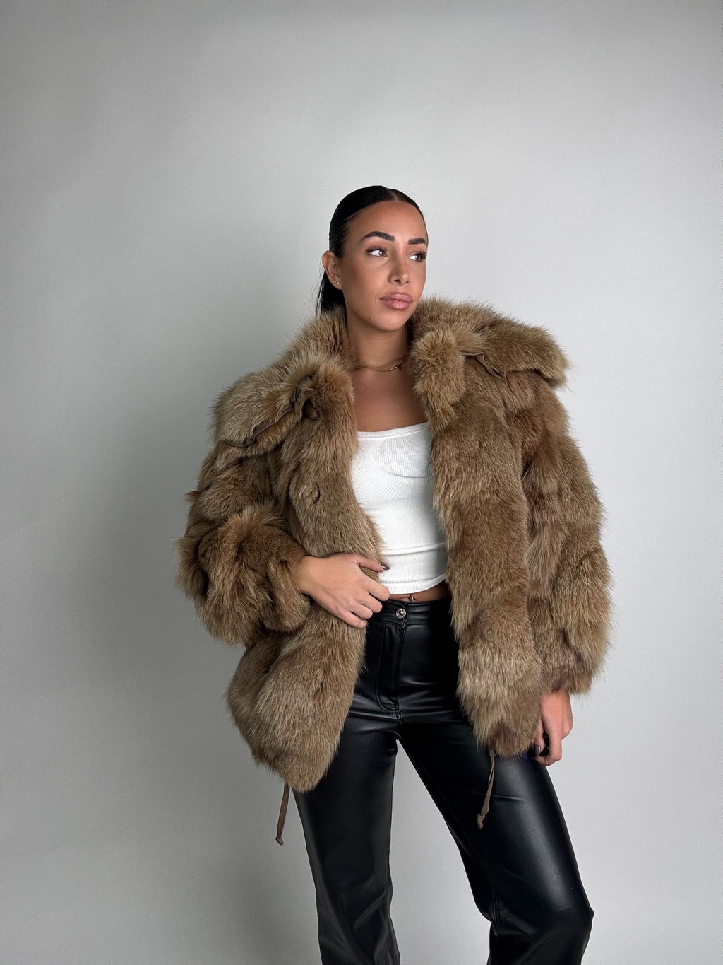 Giacca in volpe della groenlandia N995