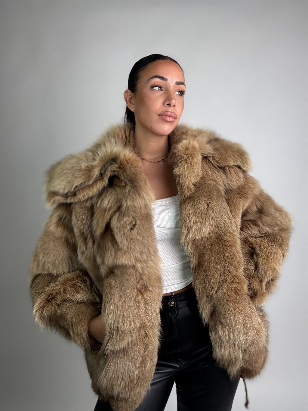 Giacca in volpe della groenlandia N995