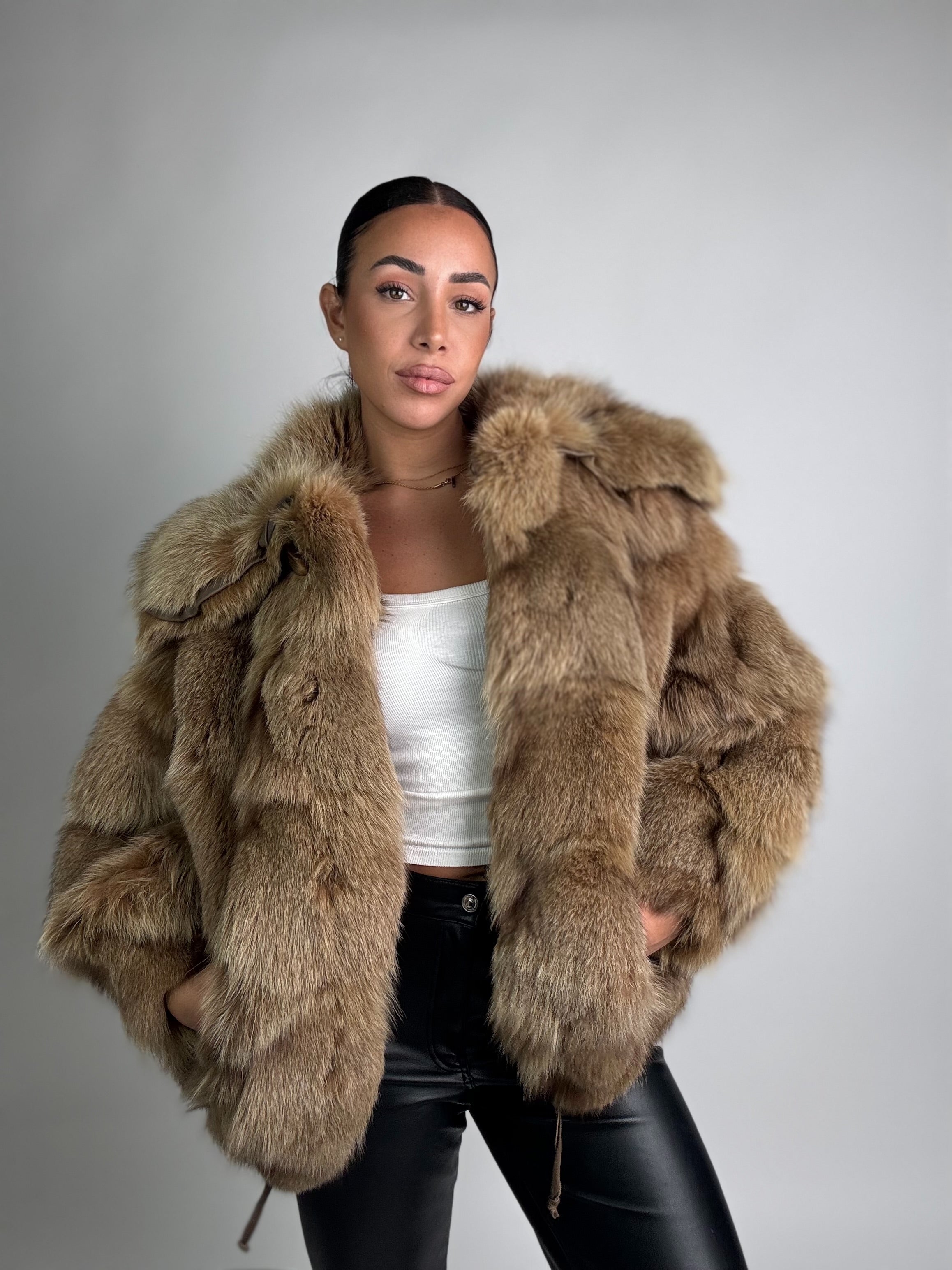 Giacca in volpe della groenlandia N995