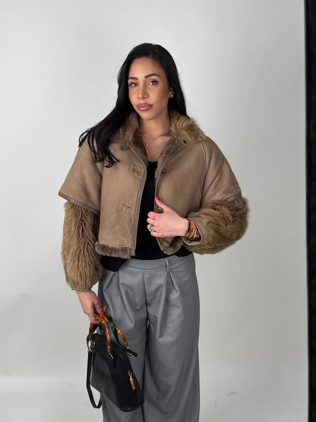 Shearling coat N225