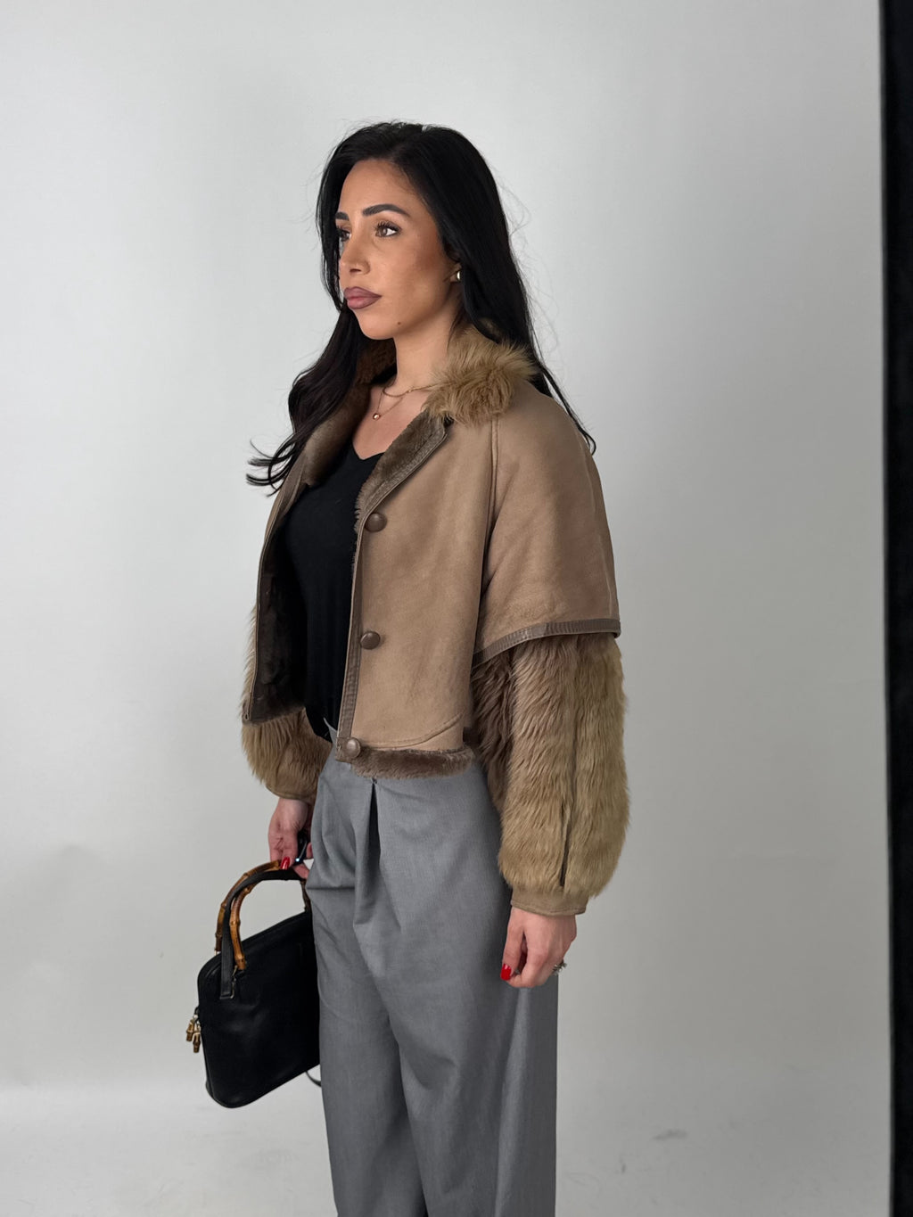Shearling coat N225