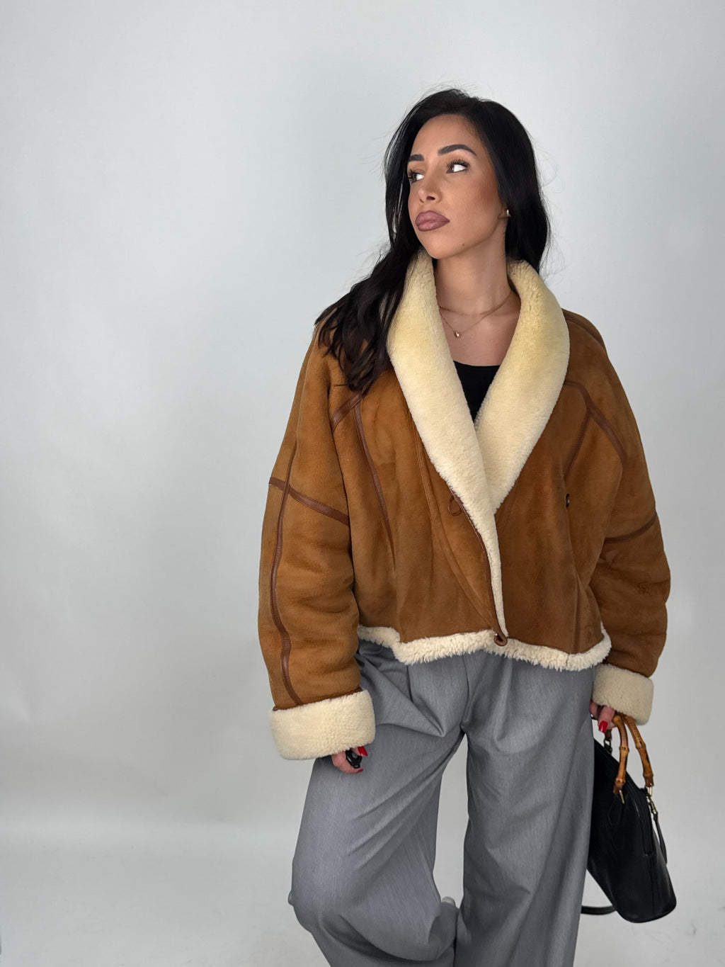 Shearling coat N226