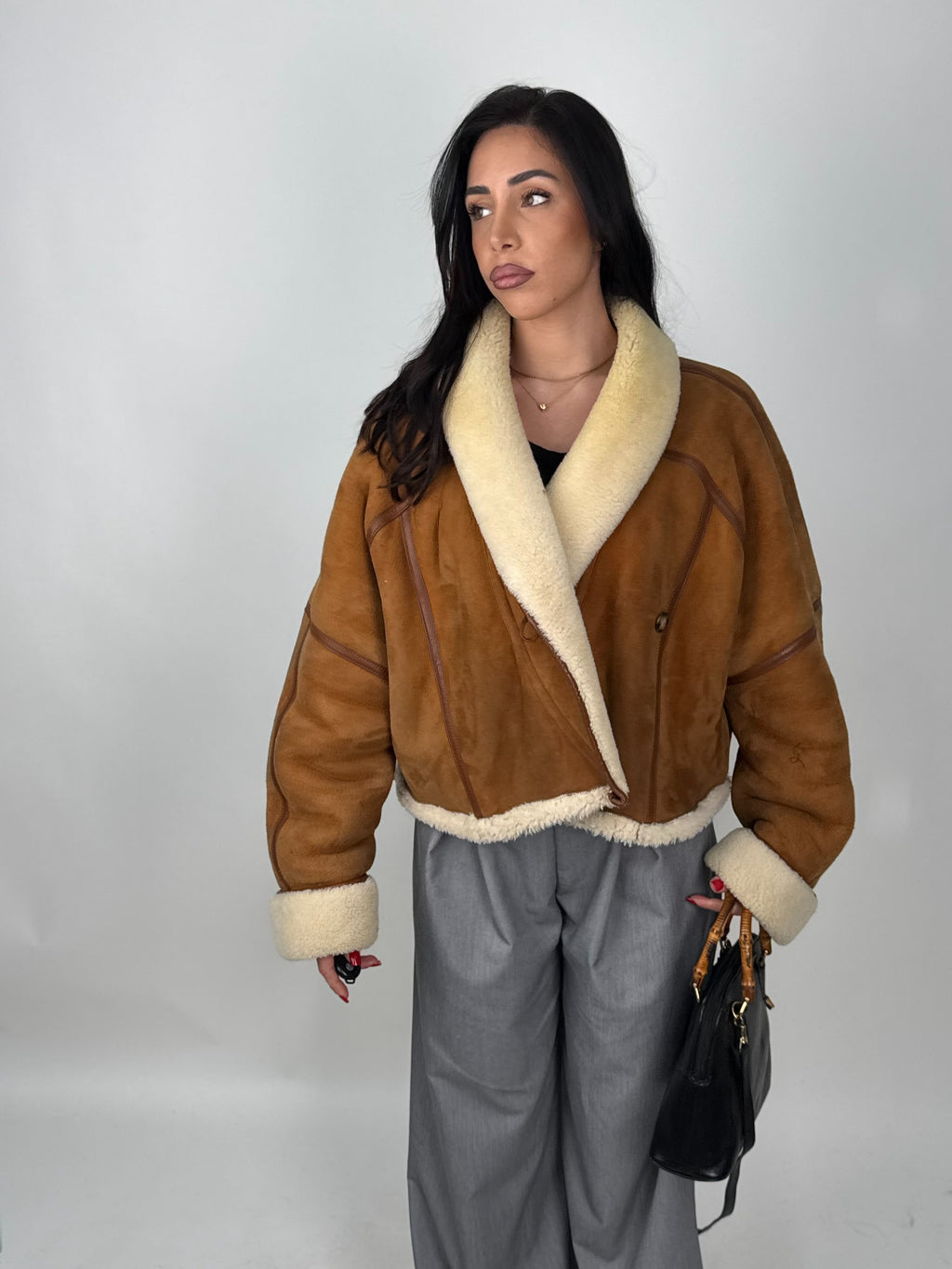 Shearling coat N226