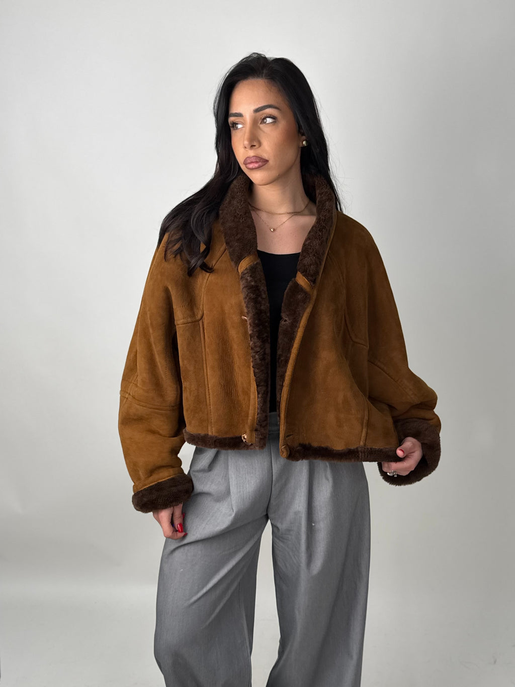Shearling coat N227