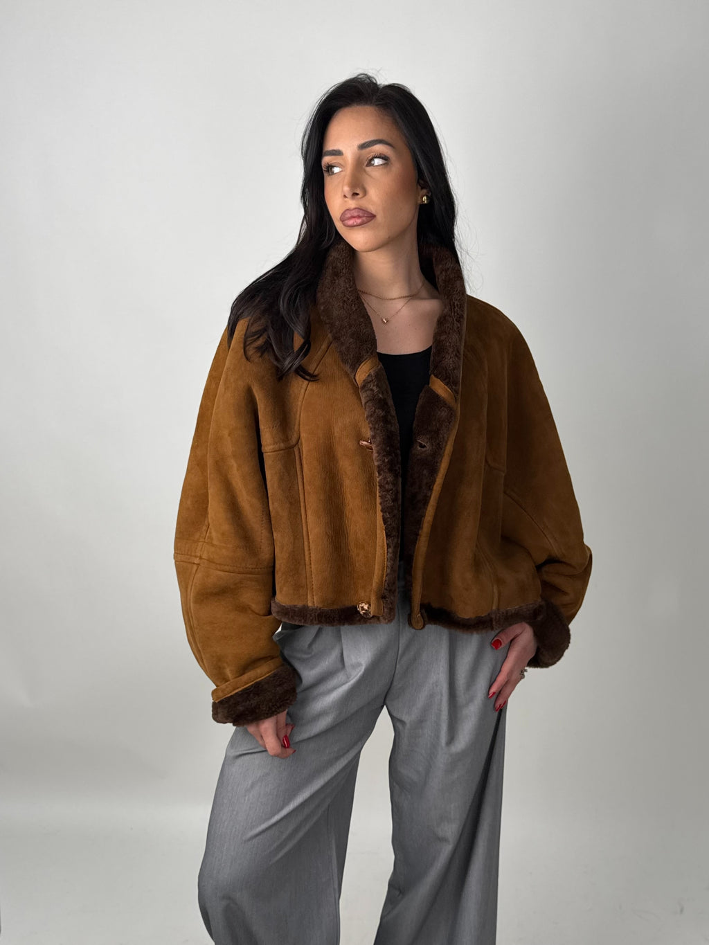 Shearling coat N227