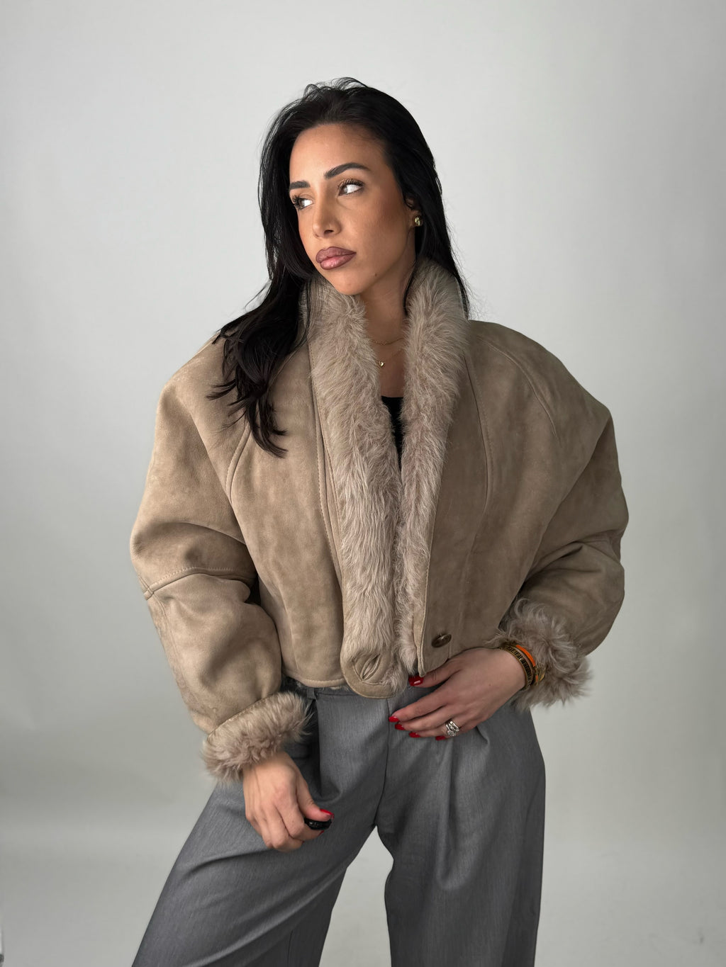 Shearling coat N230