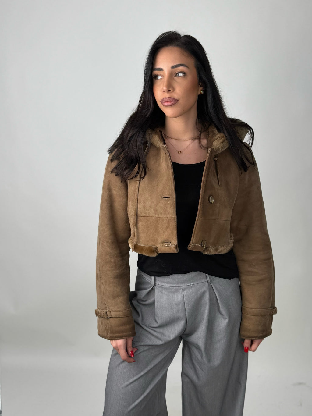Shearling coat N231