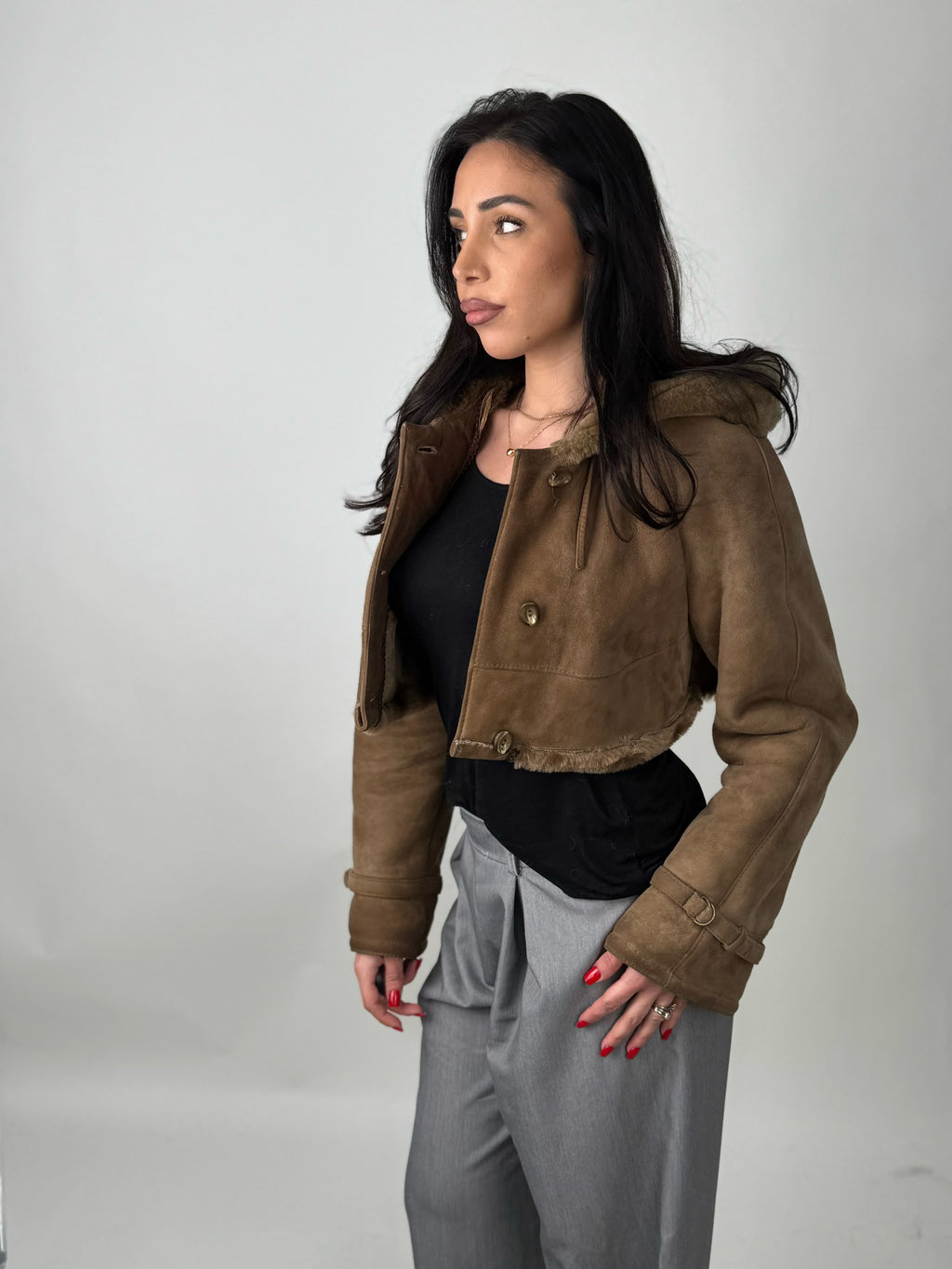 Shearling coat N231