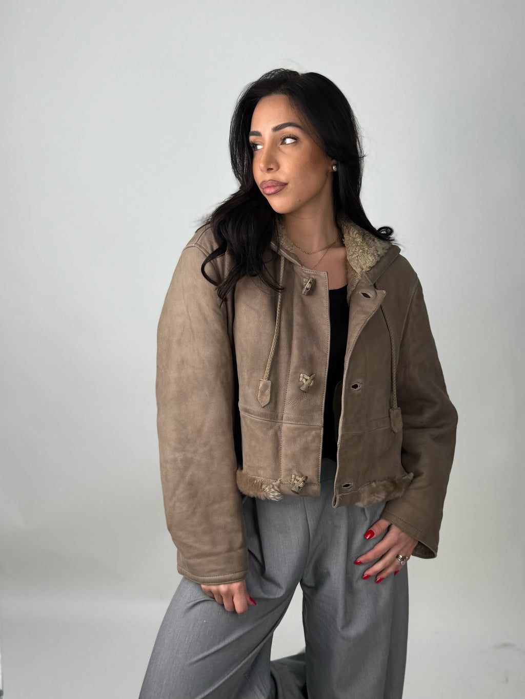 Shearling coat N232
