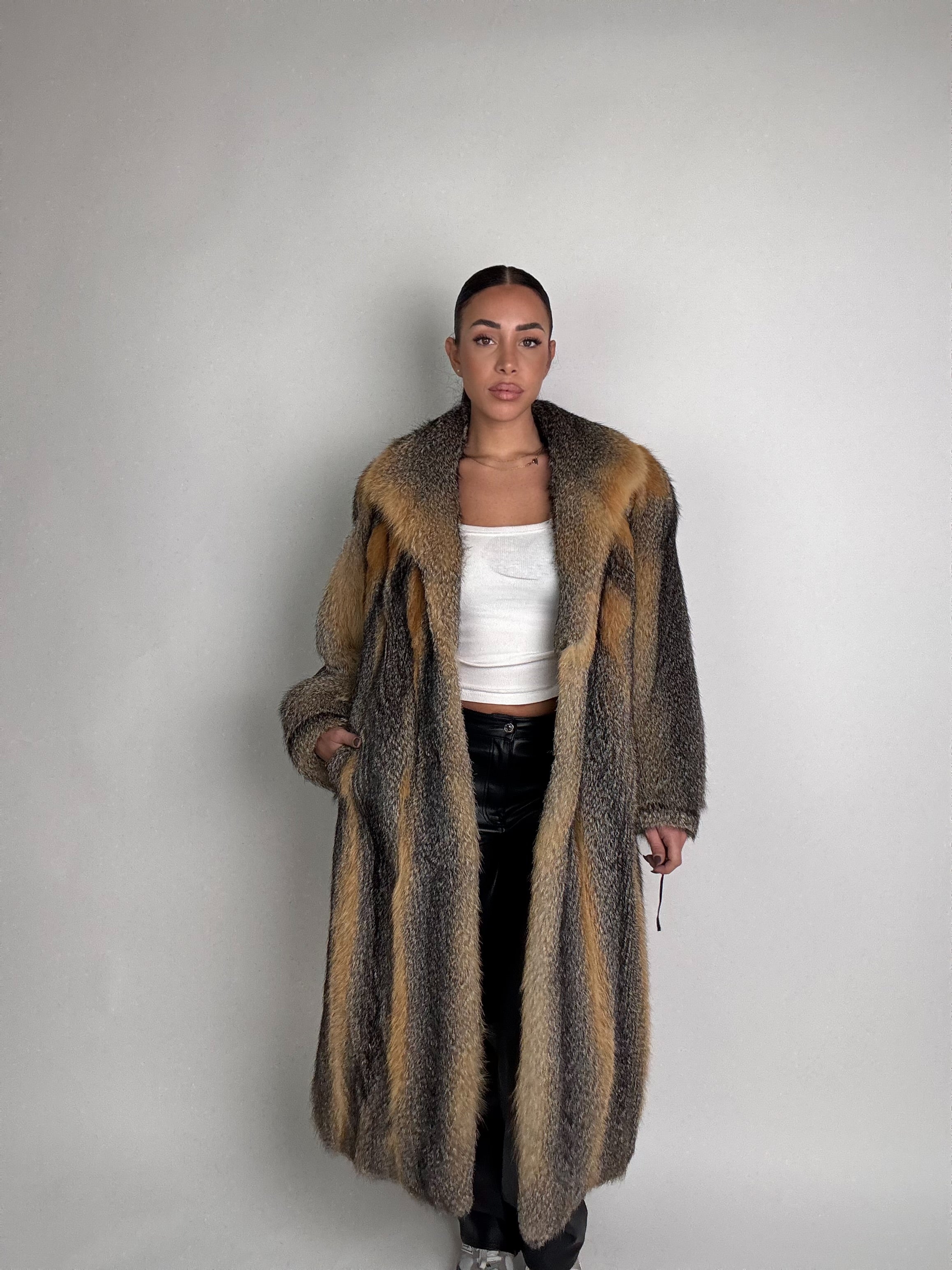 Cappotto in volpe della virginia