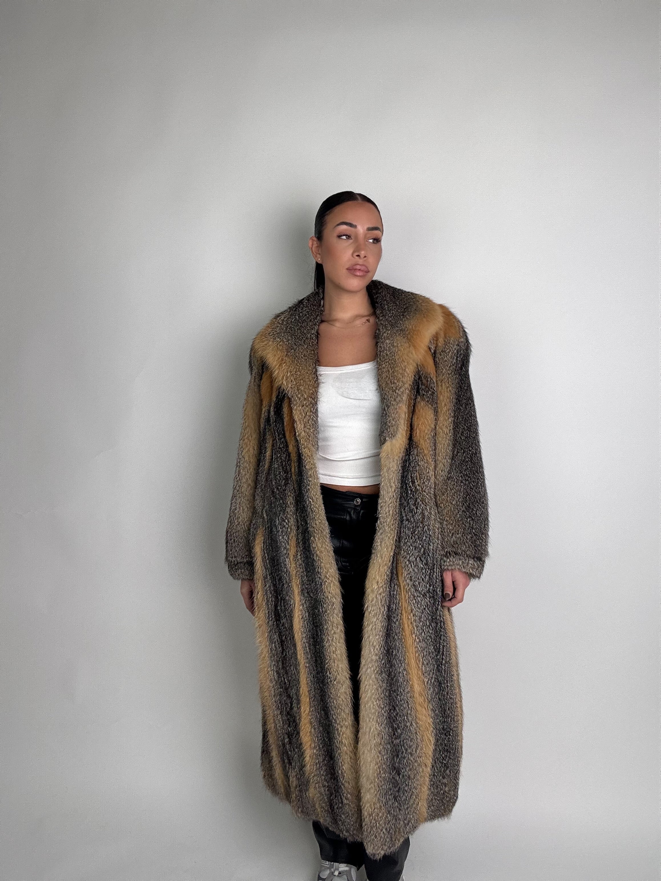 Cappotto in volpe della virginia