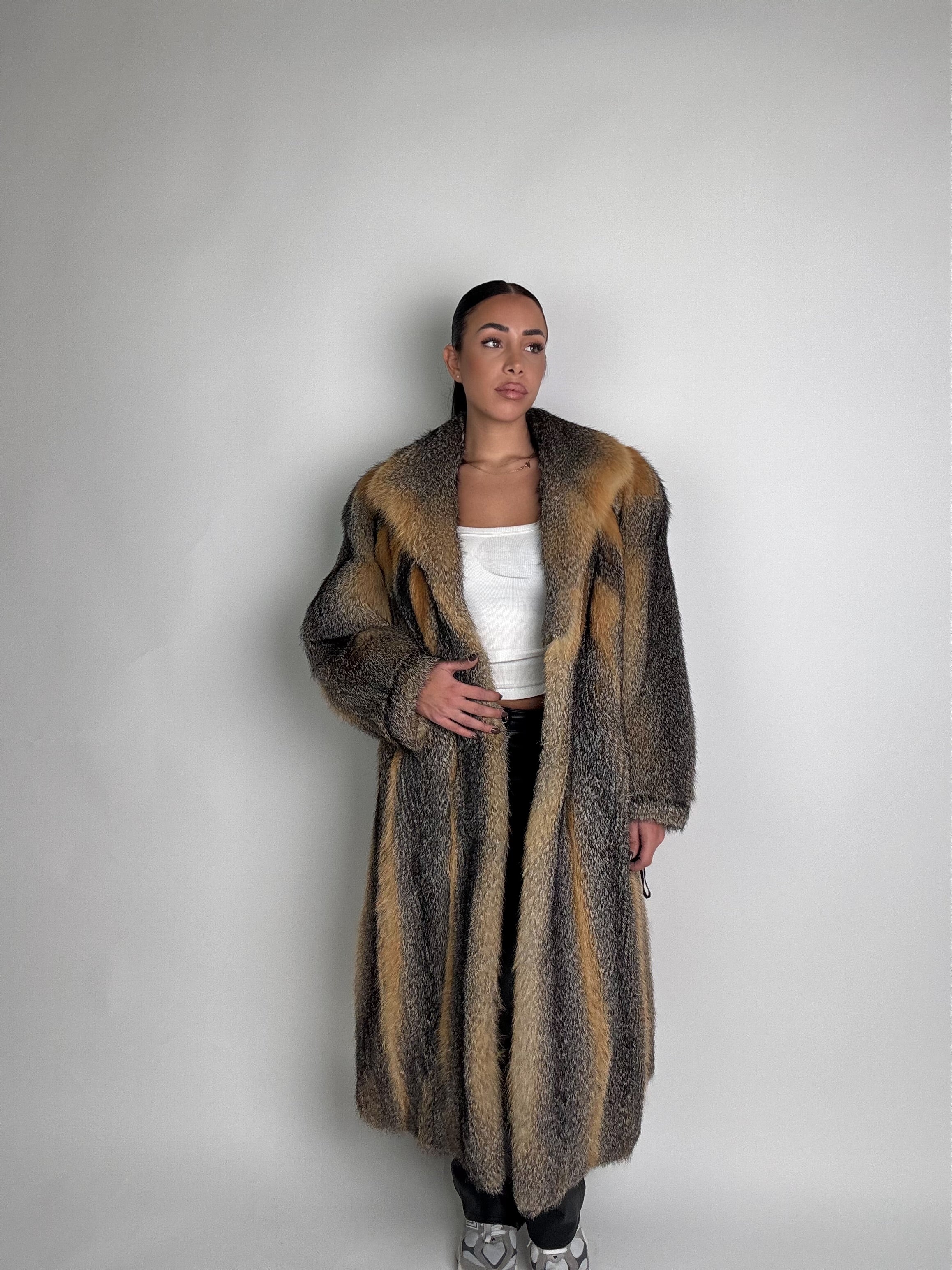 Cappotto in volpe della virginia