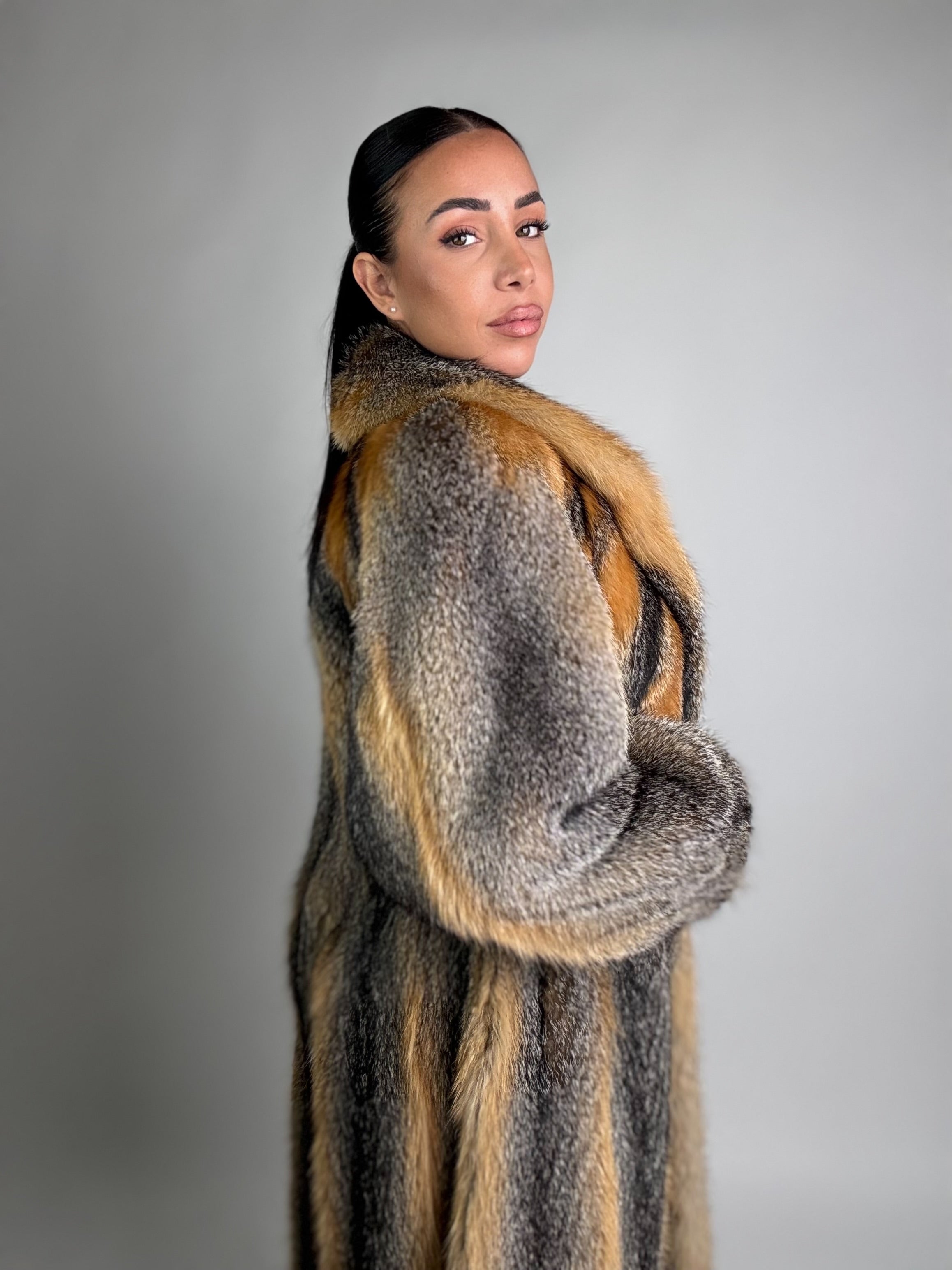 Cappotto in volpe della virginia