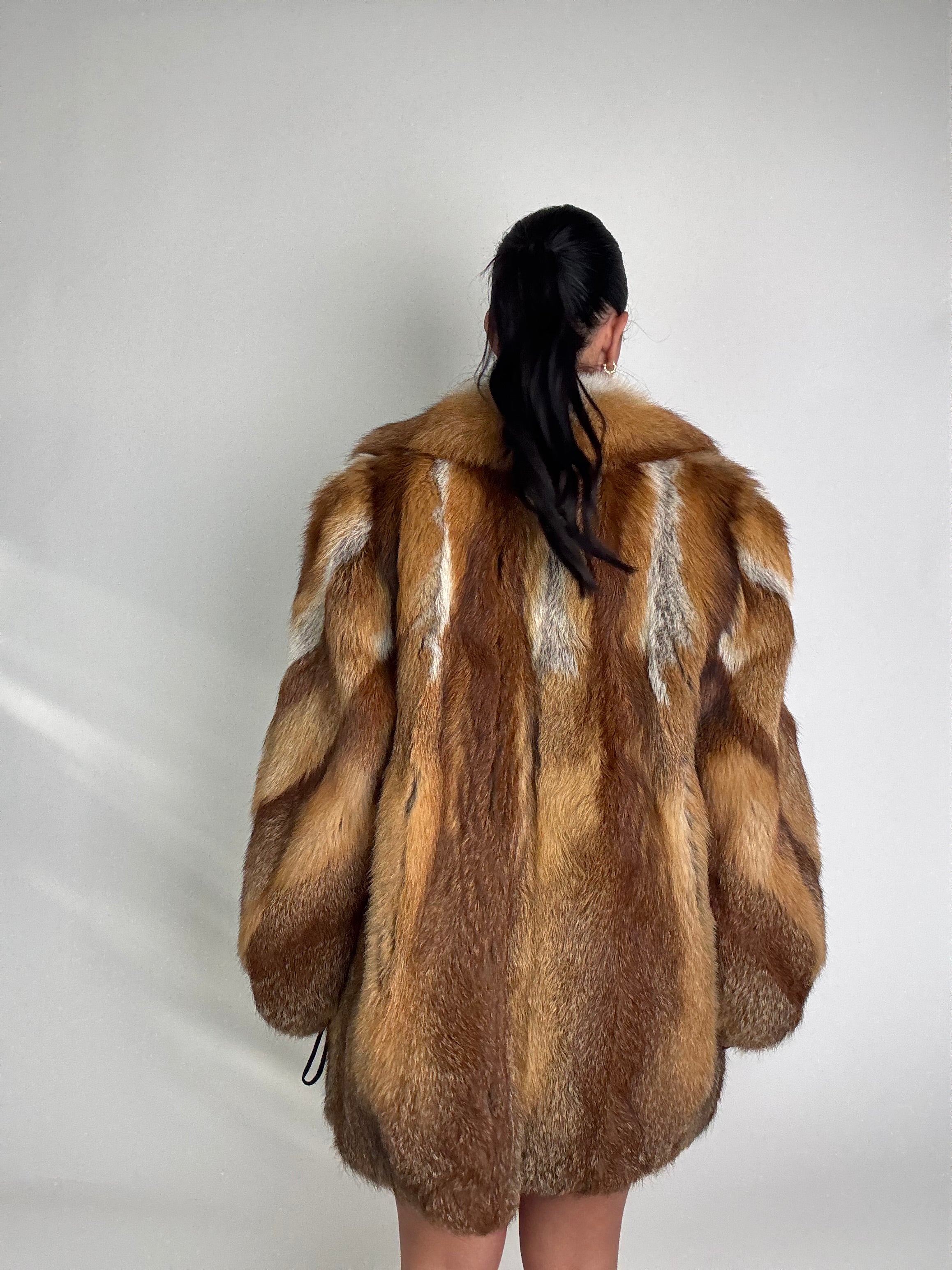 Giacca in volpe rossa N997