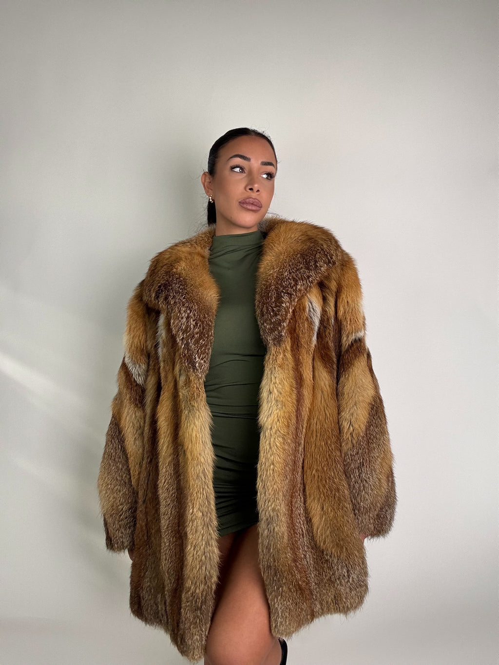 Giacca in volpe rossa N997