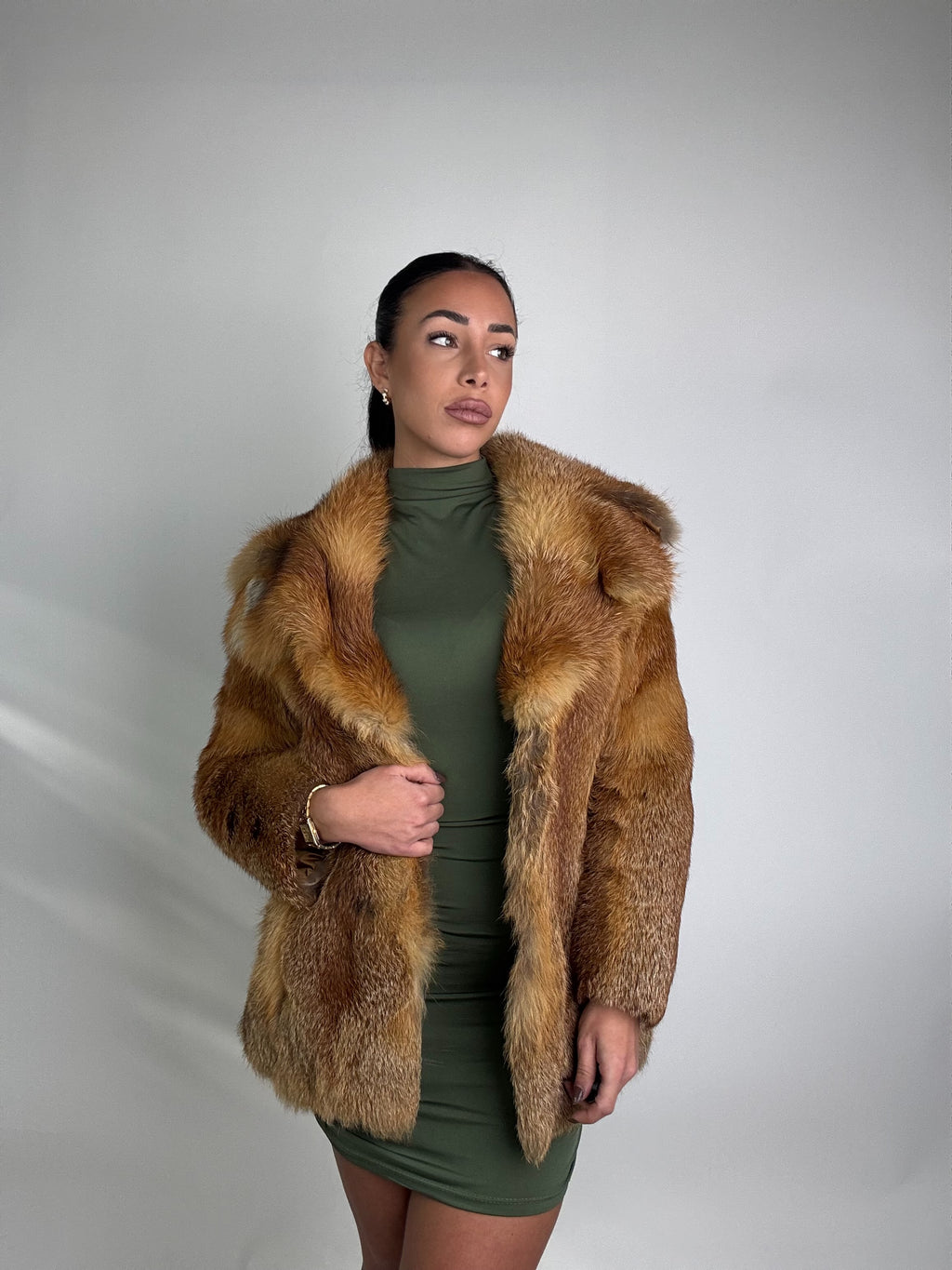 Giacca in volpe rossa N998