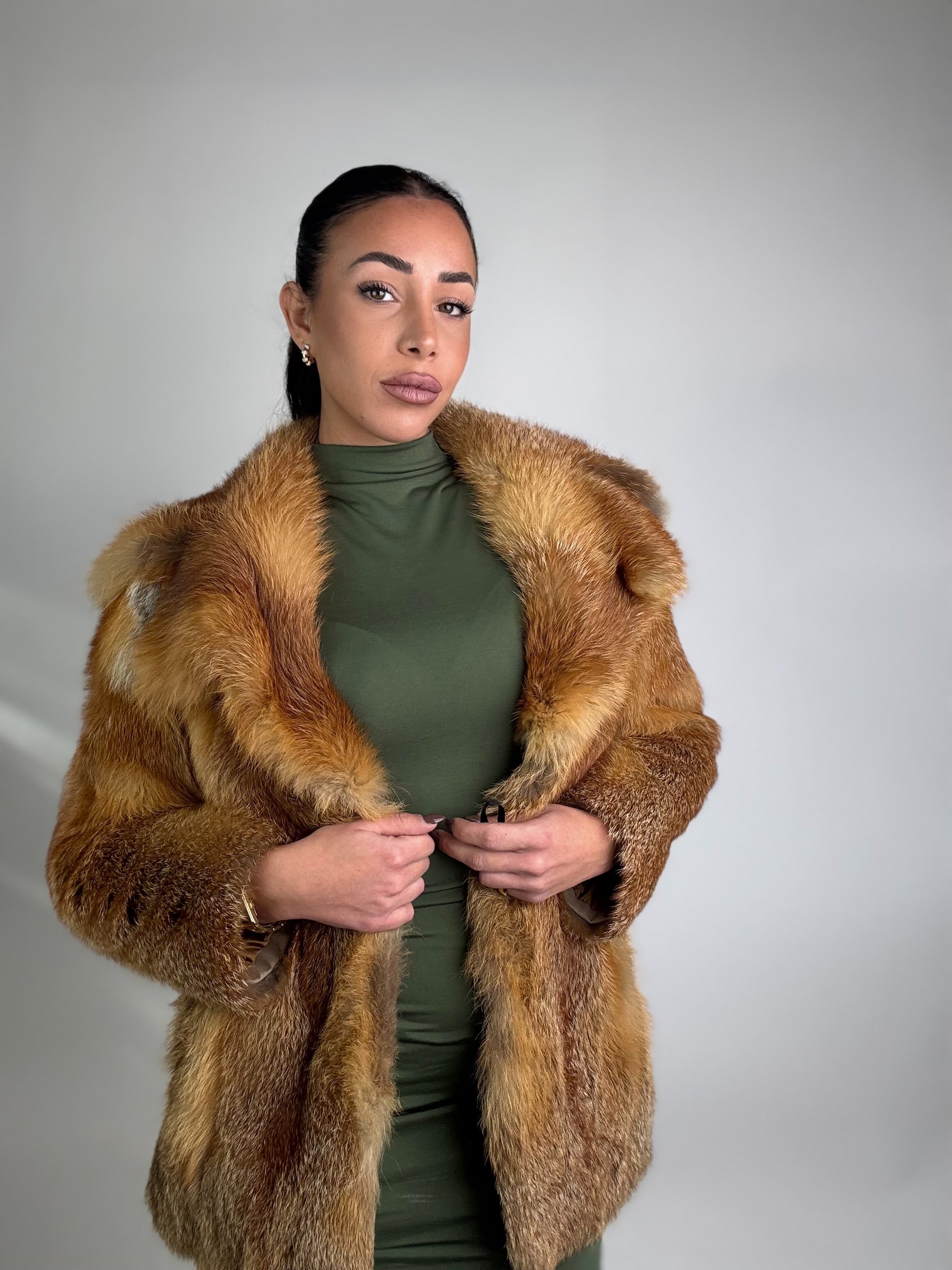 Giacca in volpe rossa N998