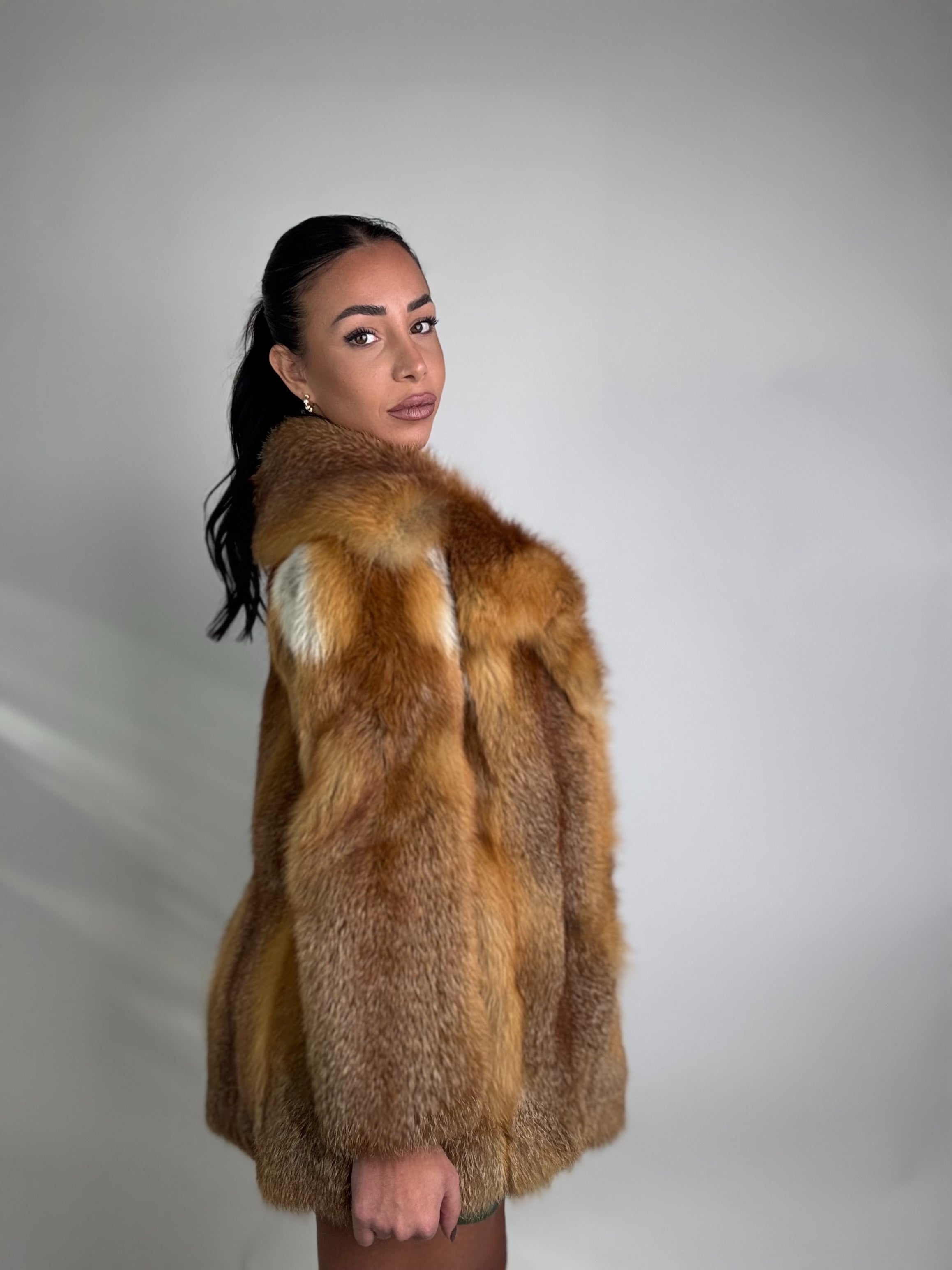 Giacca in volpe rossa N998