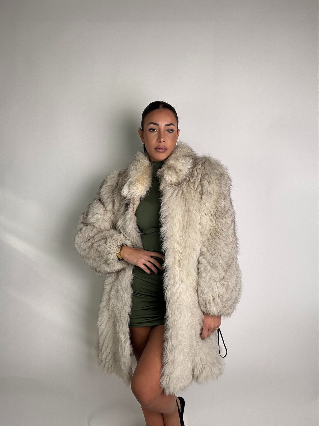 Giacca in volpe della groenlandia N999