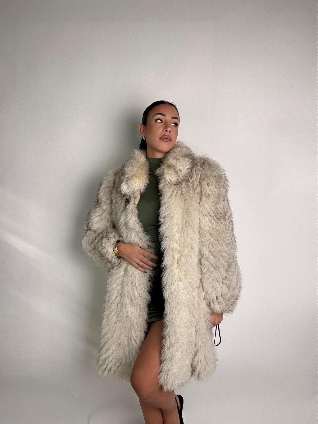 Giacca in volpe della groenlandia N999