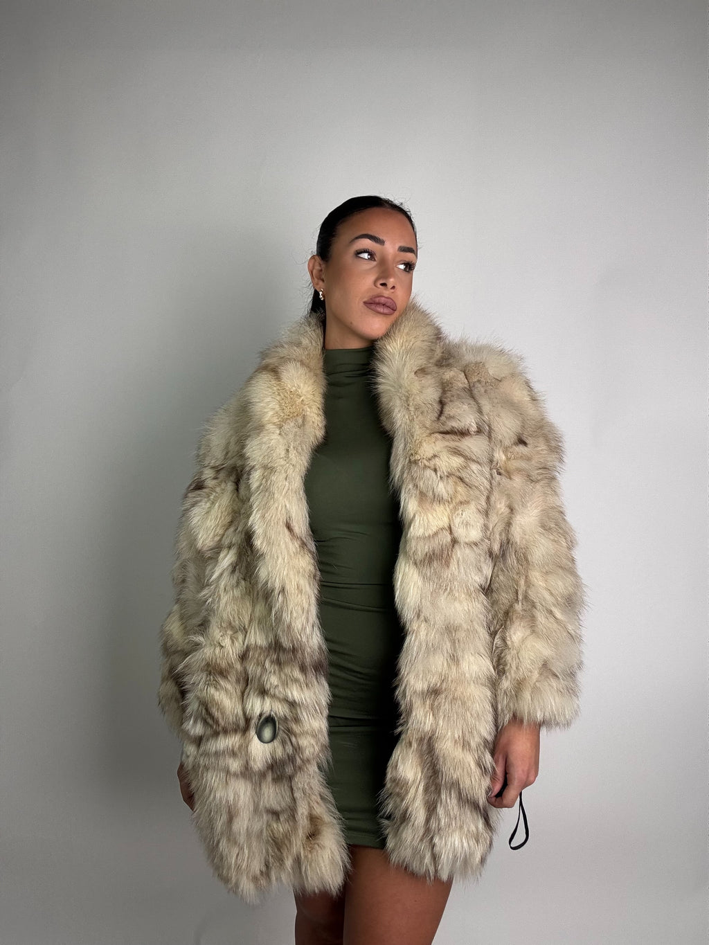 Giacca in volpe della groenlandia N01