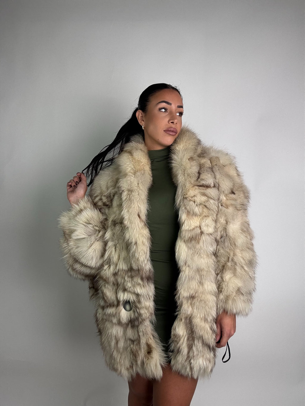 Giacca in volpe della groenlandia N01