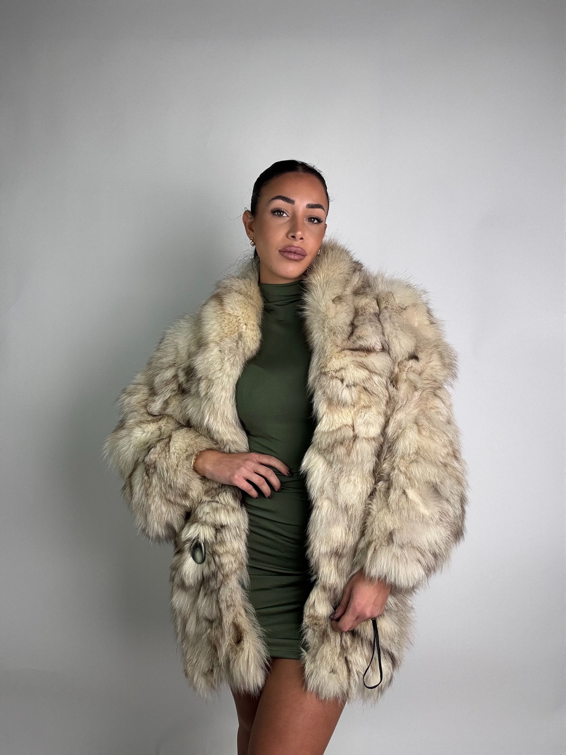 Giacca in volpe della groenlandia N01