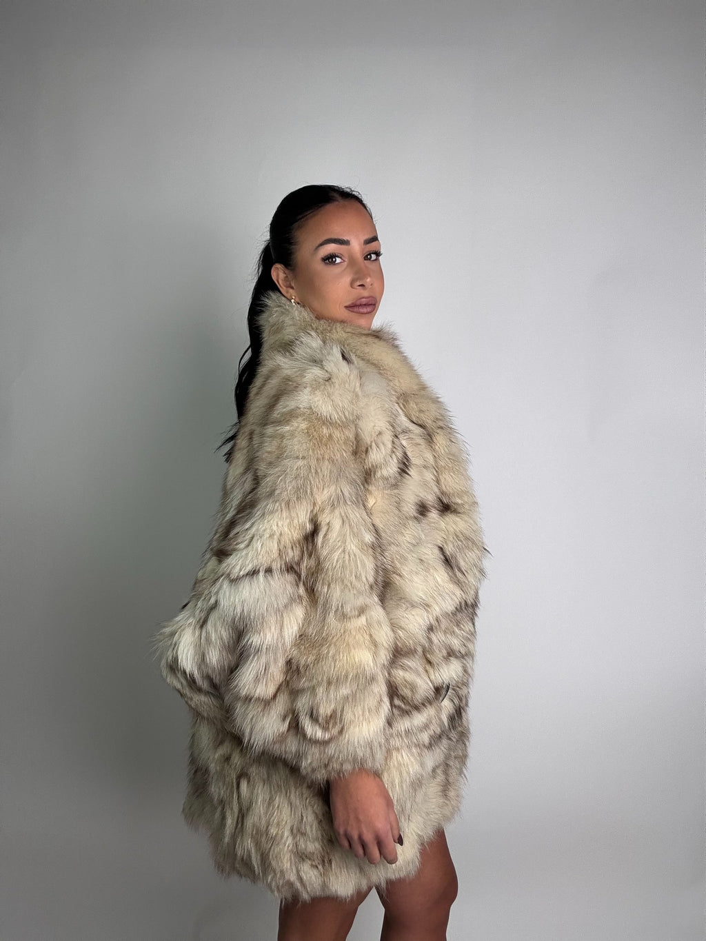 Giacca in volpe della groenlandia N01