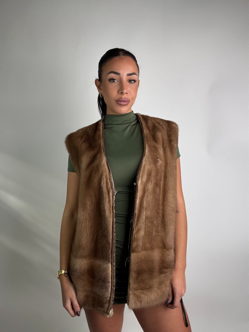 Smanicato in visone N236