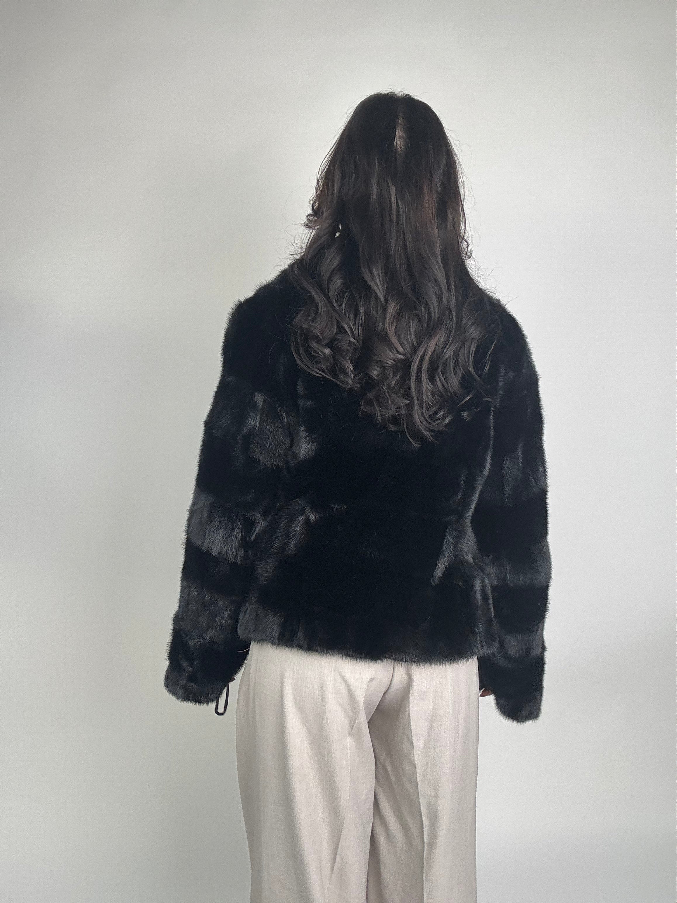 Mink Bomber Jacket