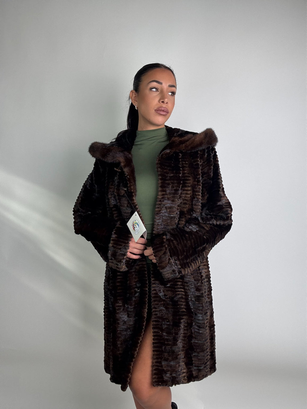 Cappotto in visone N296