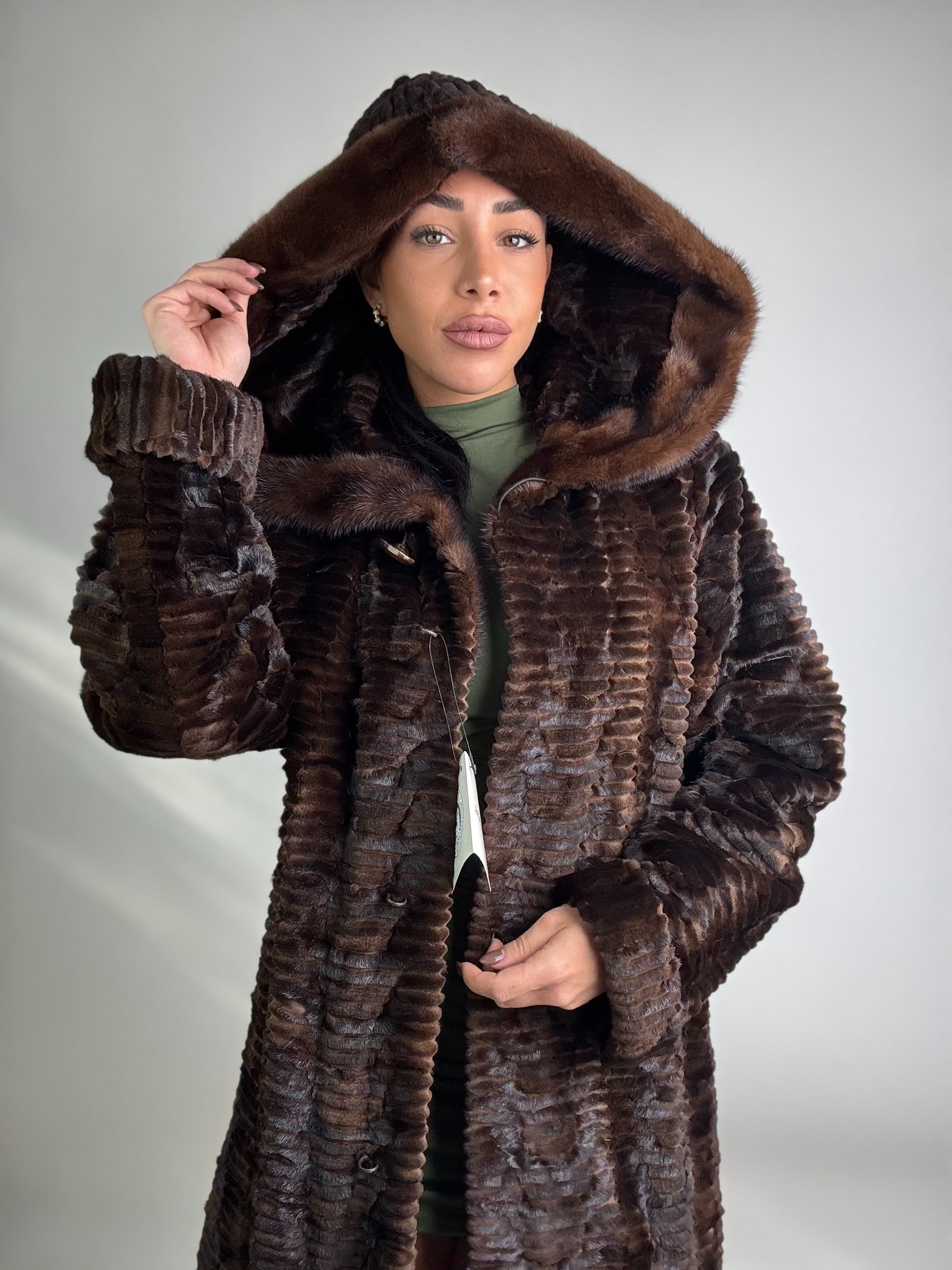 Cappotto in visone N296