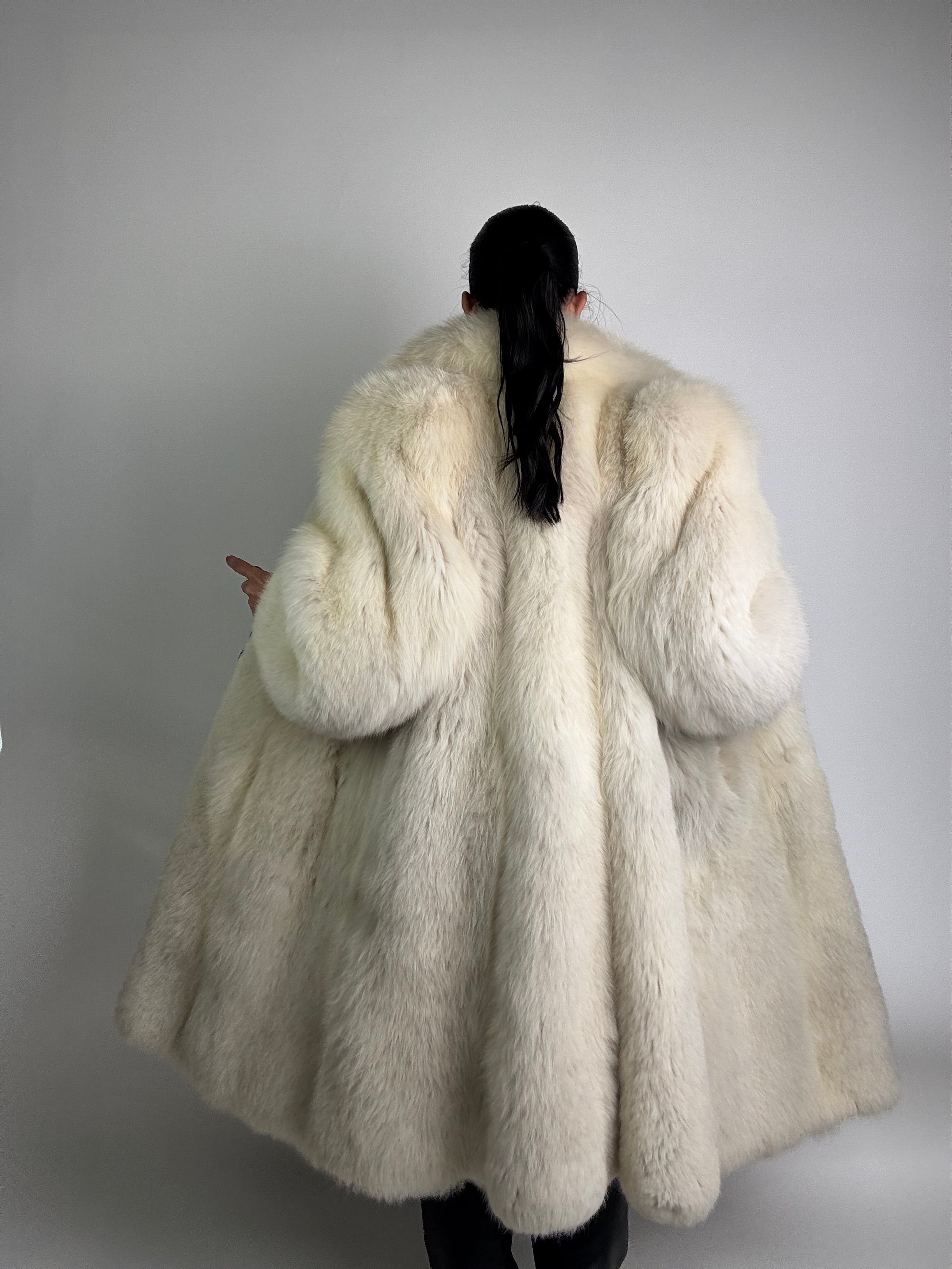 Cappotto in volpe polare N04