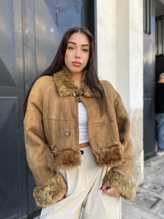 Shearling crop