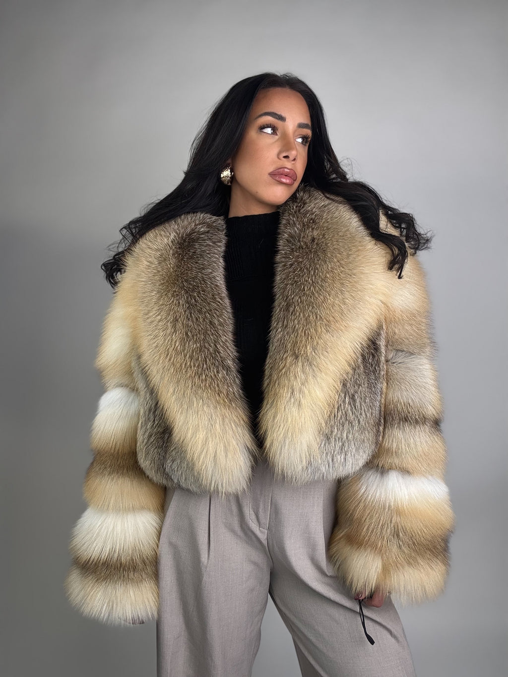 Giacca Diane in volpe golden