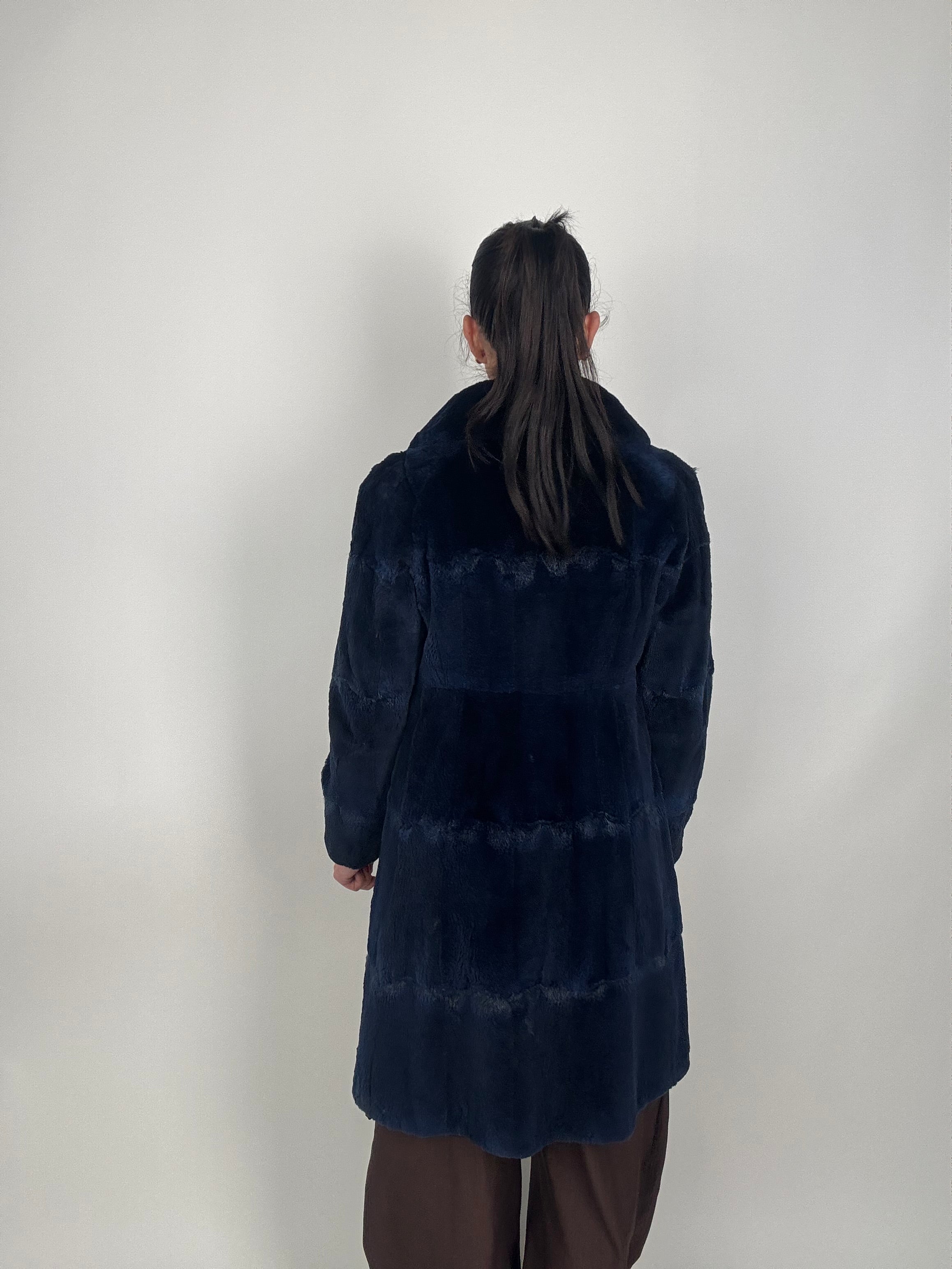 Cappotto in visone rasato N617