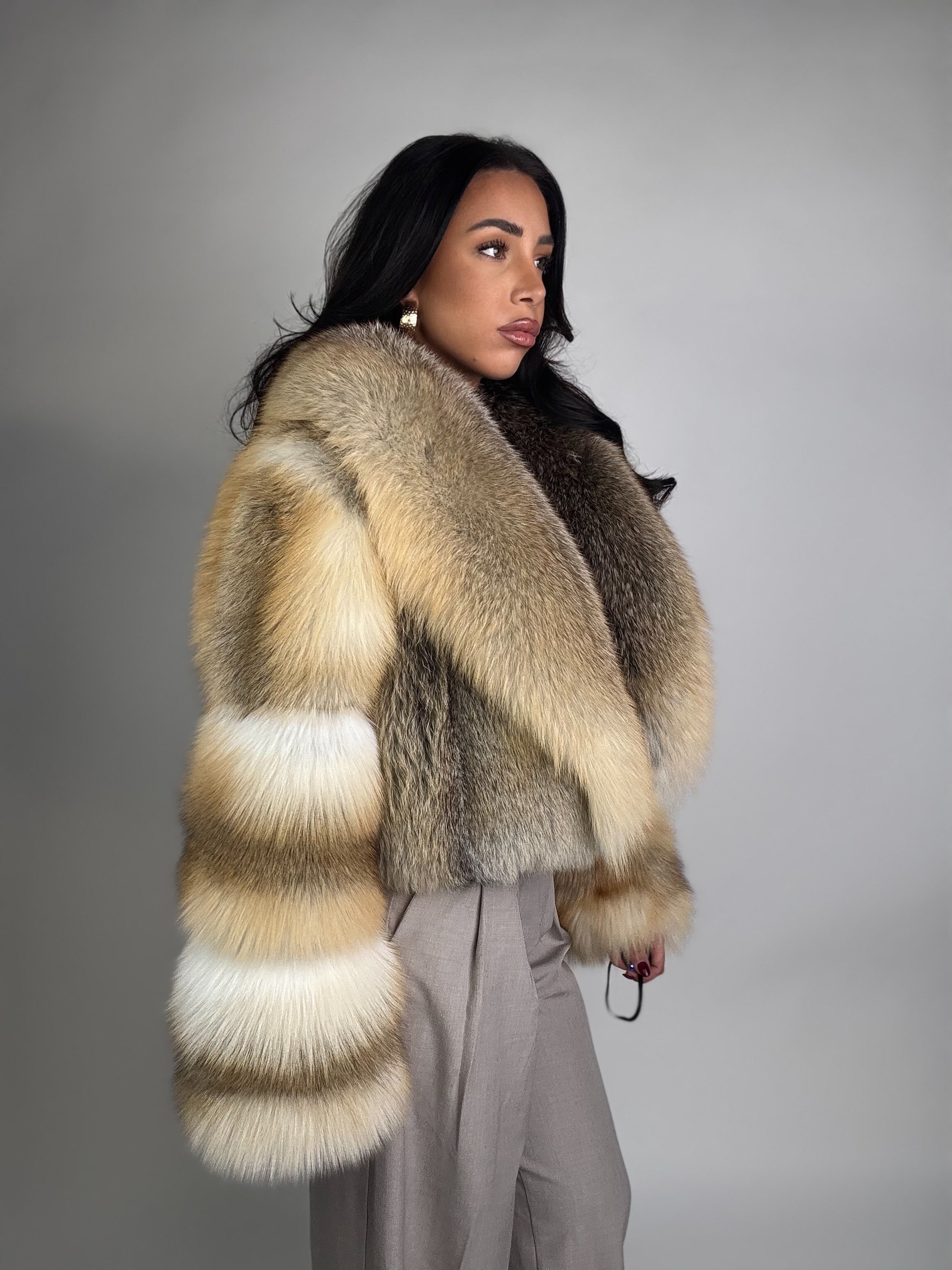 Giacca Diane in volpe golden
